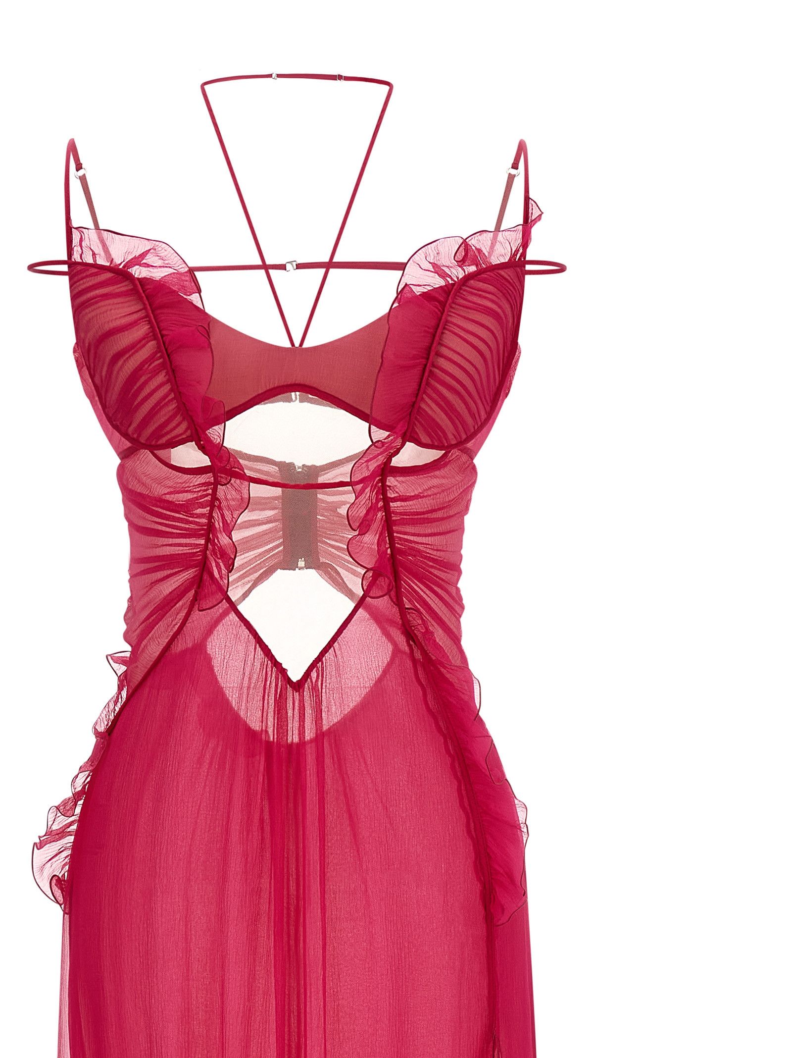 Nensi Dojaka 'Frilled Gown With Cutouts' dress Size M / US 6-8 / IT 42-44 - 3 Thumbnail