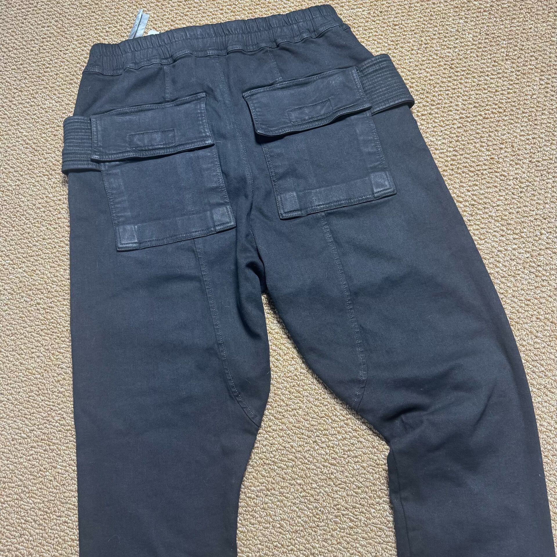 Rick Owens Rick Owens 24FW Waxed Double Ring Cargo Jeans Size US 32 / EU 48 - 3 Thumbnail