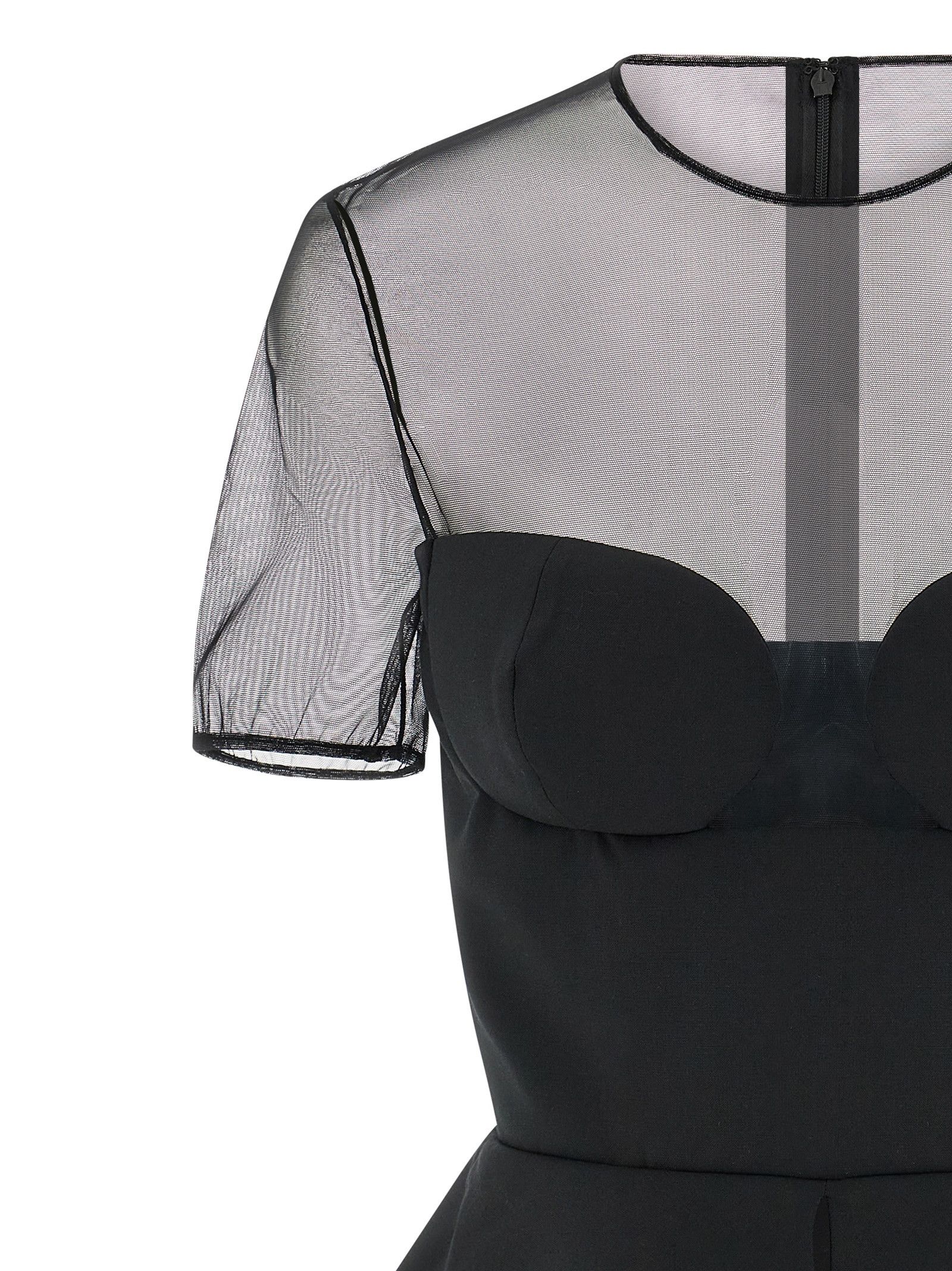 Nensi Dojaka 'Tailored Bustier With Sheer Neckline' top Size M / US 6-8 / IT 42-44 - 3 Thumbnail