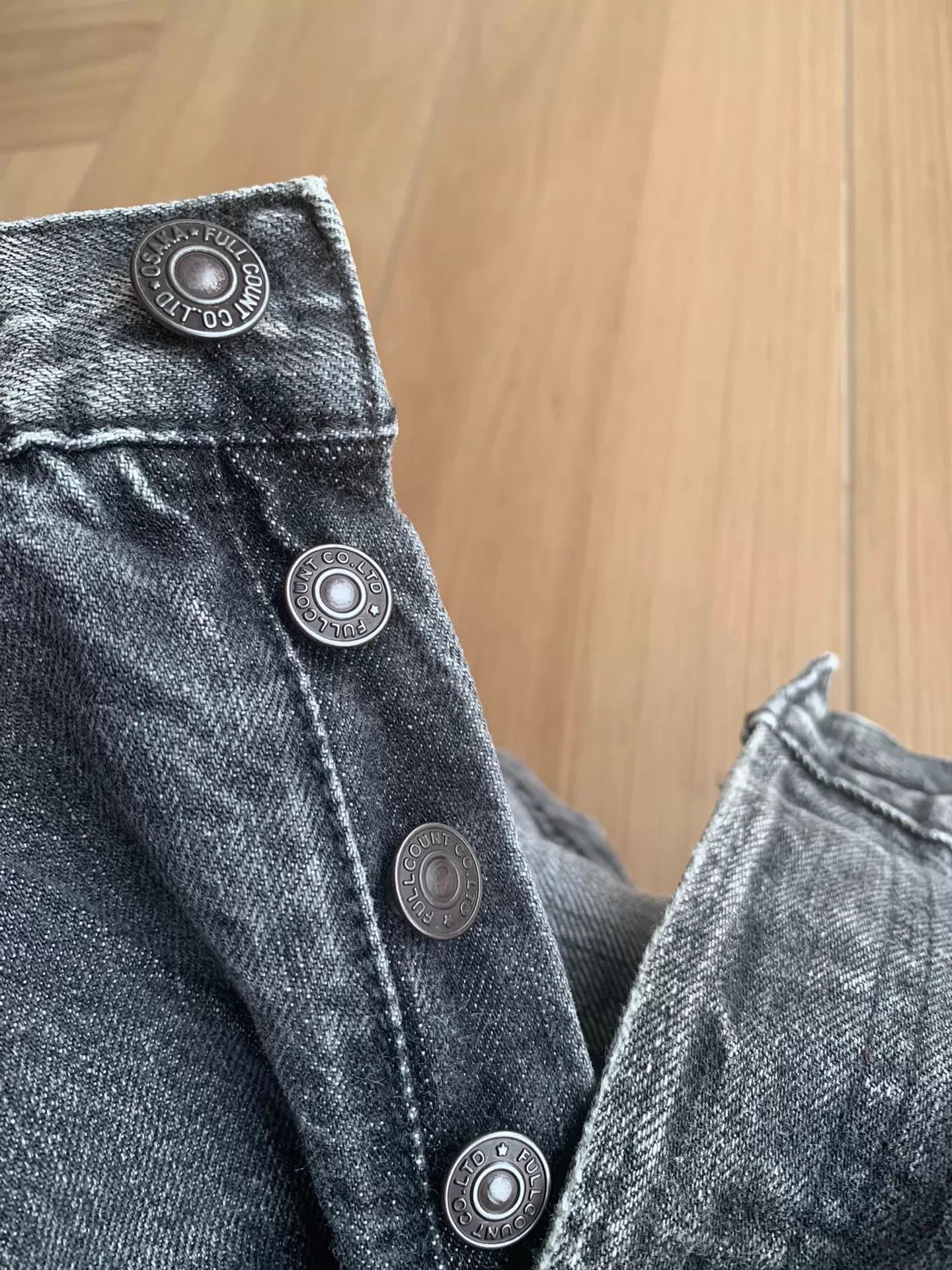 Full Count & Co. Black Denim Jeans Size US 32 / EU 48 - 6 Thumbnail