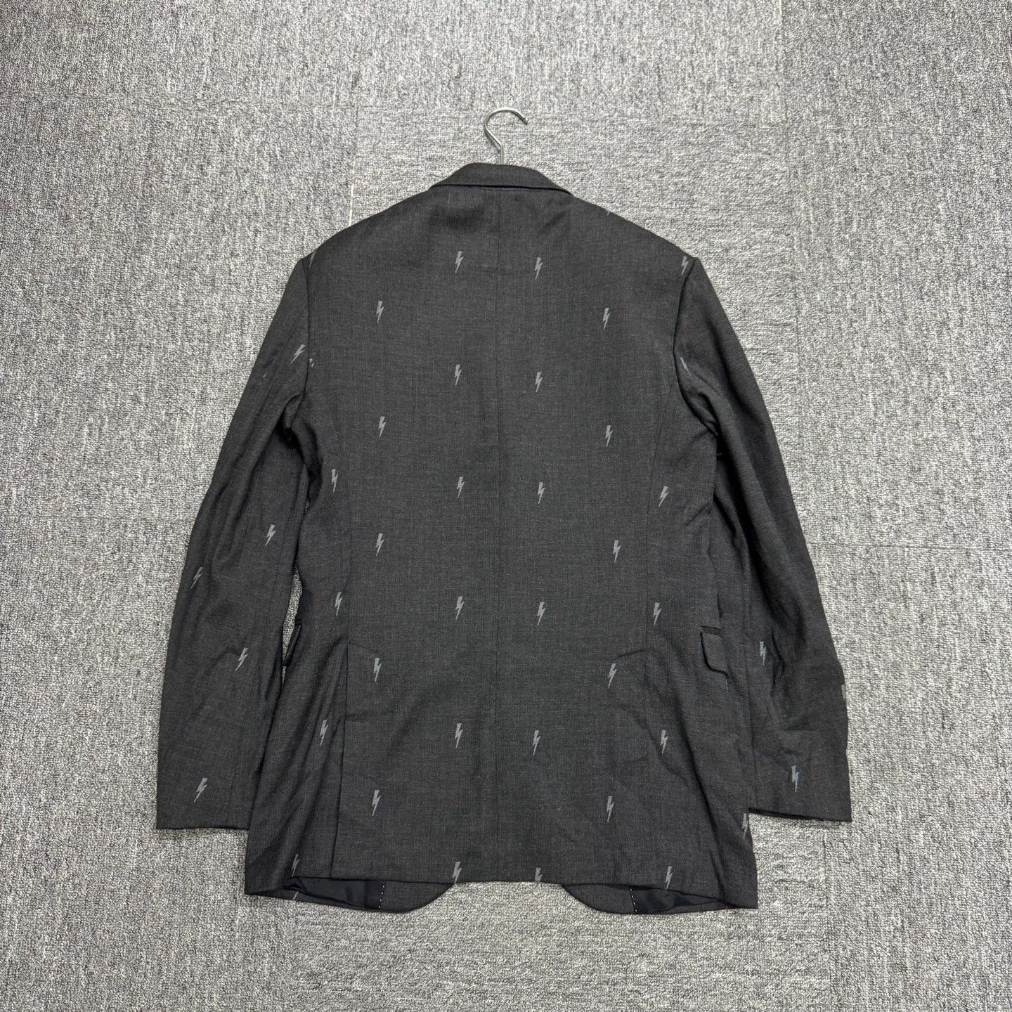 Neil Barrett Black Lightning Print Single-Breasted Blazer Size US M / EU 48-50 / 2 - 6 Thumbnail