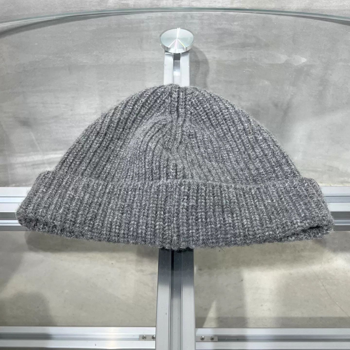 Celine Gray Knit Beanie with 'BOY DOLL' Embroidered Size ONE SIZE - 2 Thumbnail