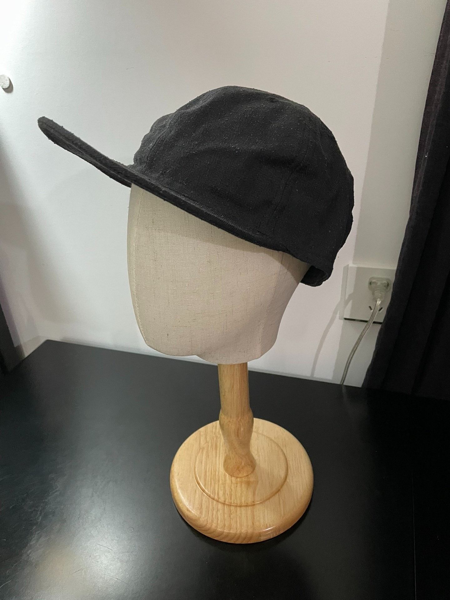 PHIGVEL MAKERS & Co. Phigvel Makers Black Linen Mechanic Cap Size ONE SIZE - 5 Thumbnail