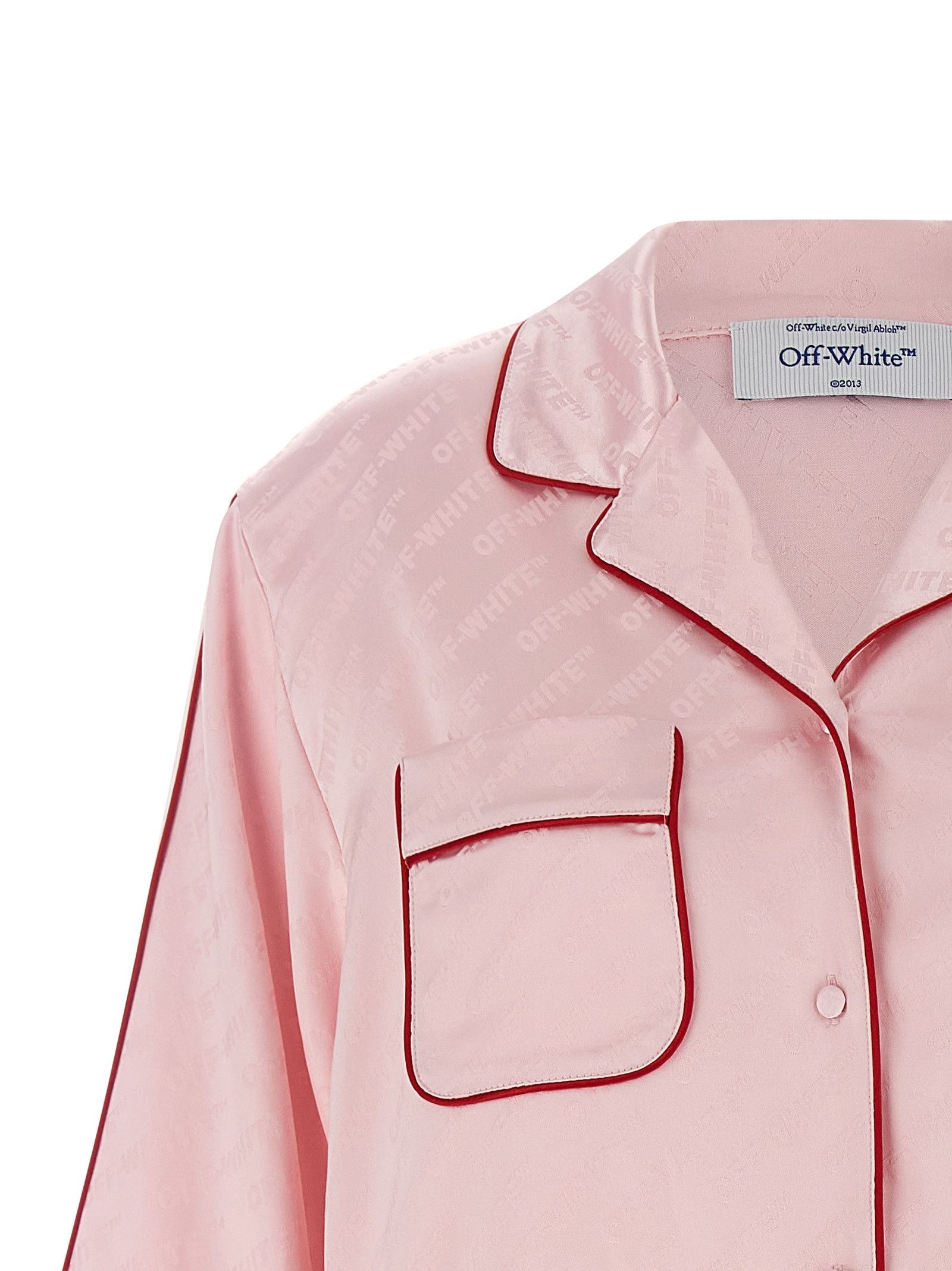 Off-White 'Jacquard Satin New Roxy Pajama' shirt Size S / US 4 / IT 40 - 4 Thumbnail