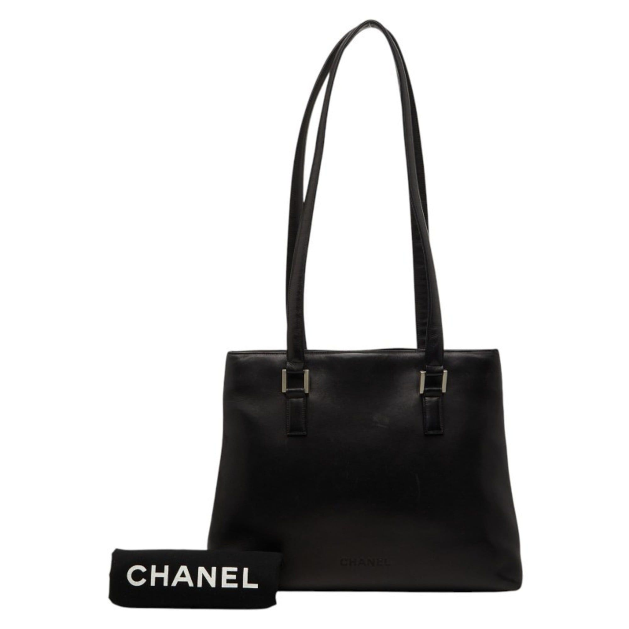 Chanel Chanel Tote Bag Shoulder Black Lambskin Women's CHANEL Size ONE SIZE - 10 Thumbnail