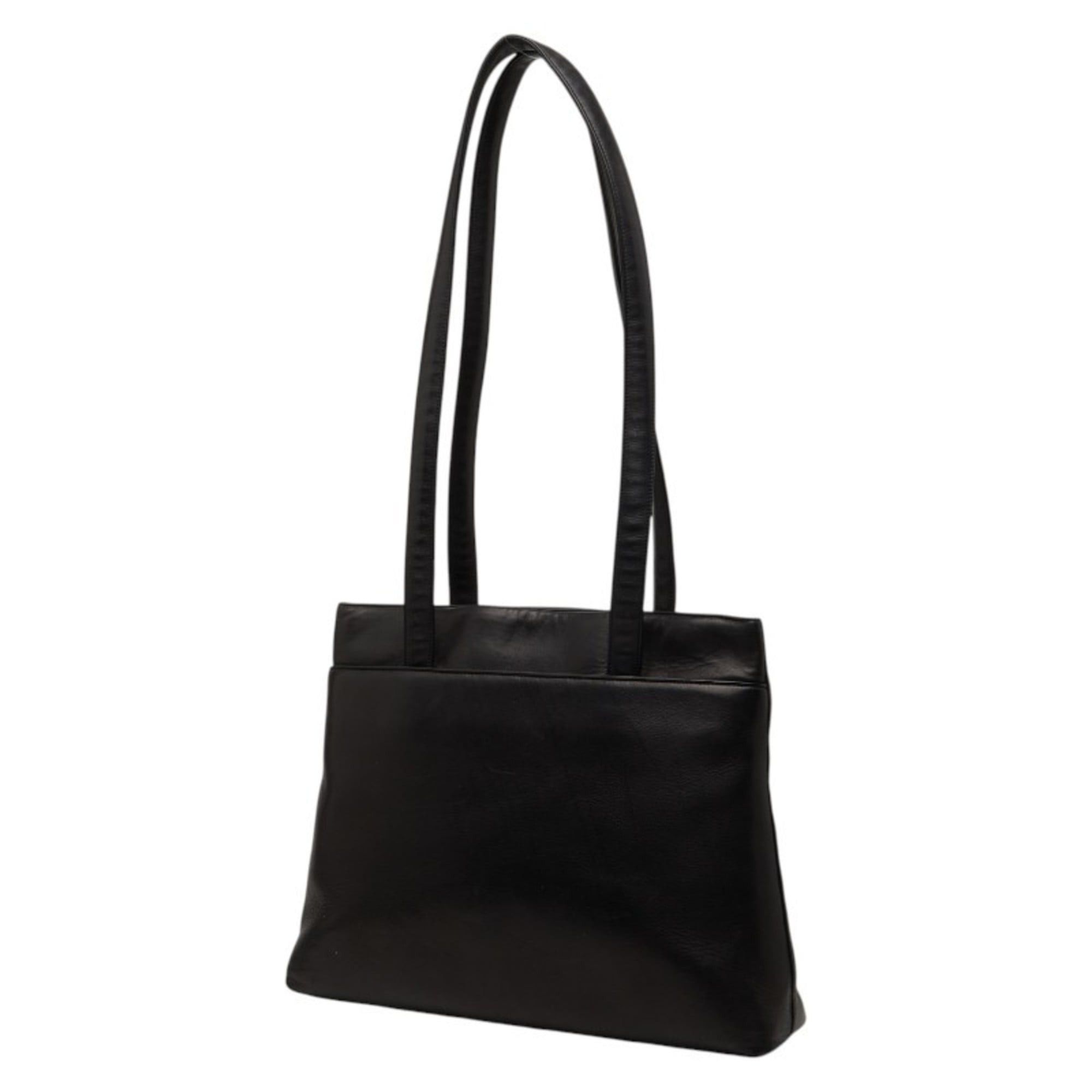 Chanel Chanel Tote Bag Shoulder Black Lambskin Women's CHANEL Size ONE SIZE - 2 Thumbnail