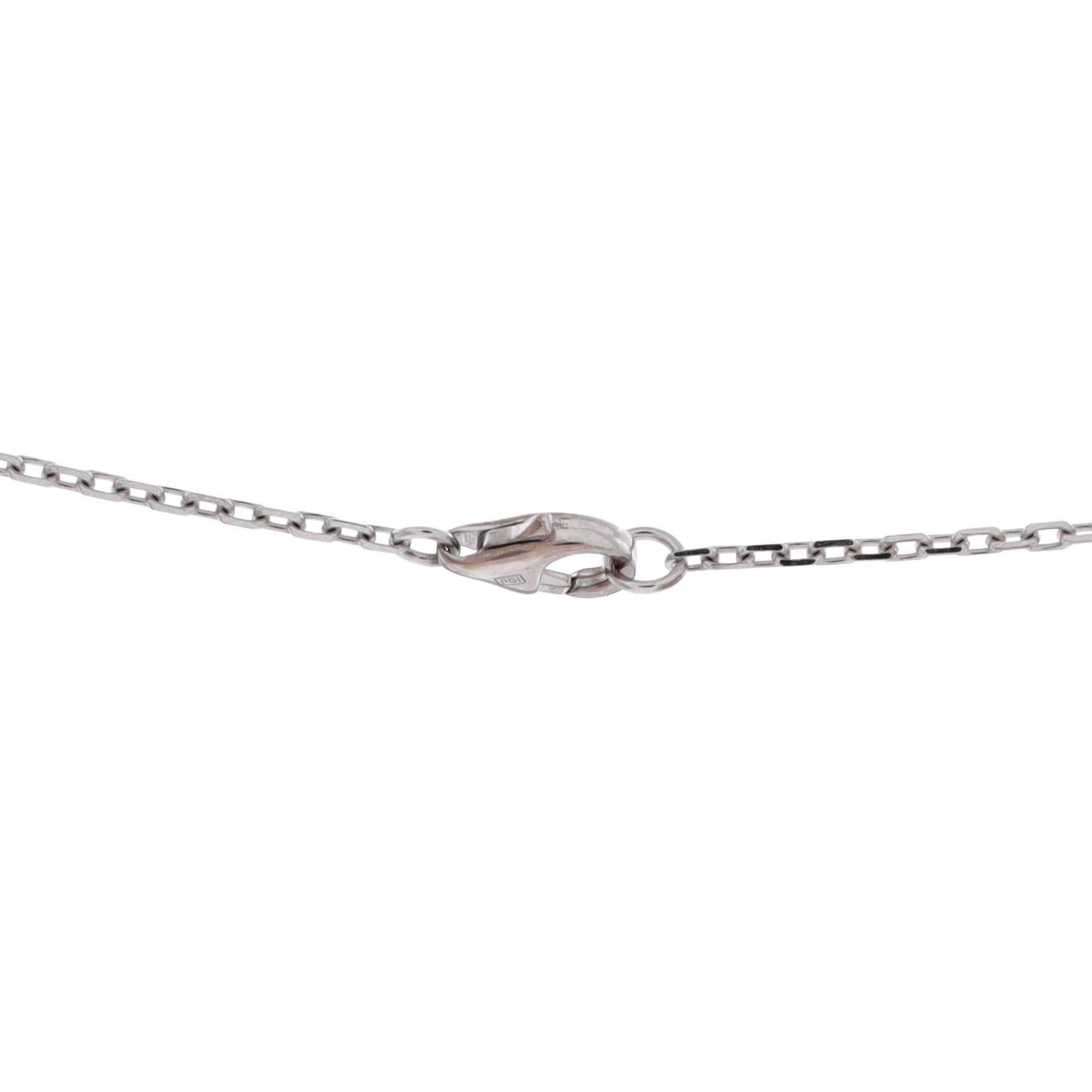 Cartier Love Interlocking Pave Necklace Size ONE SIZE - 4 Thumbnail