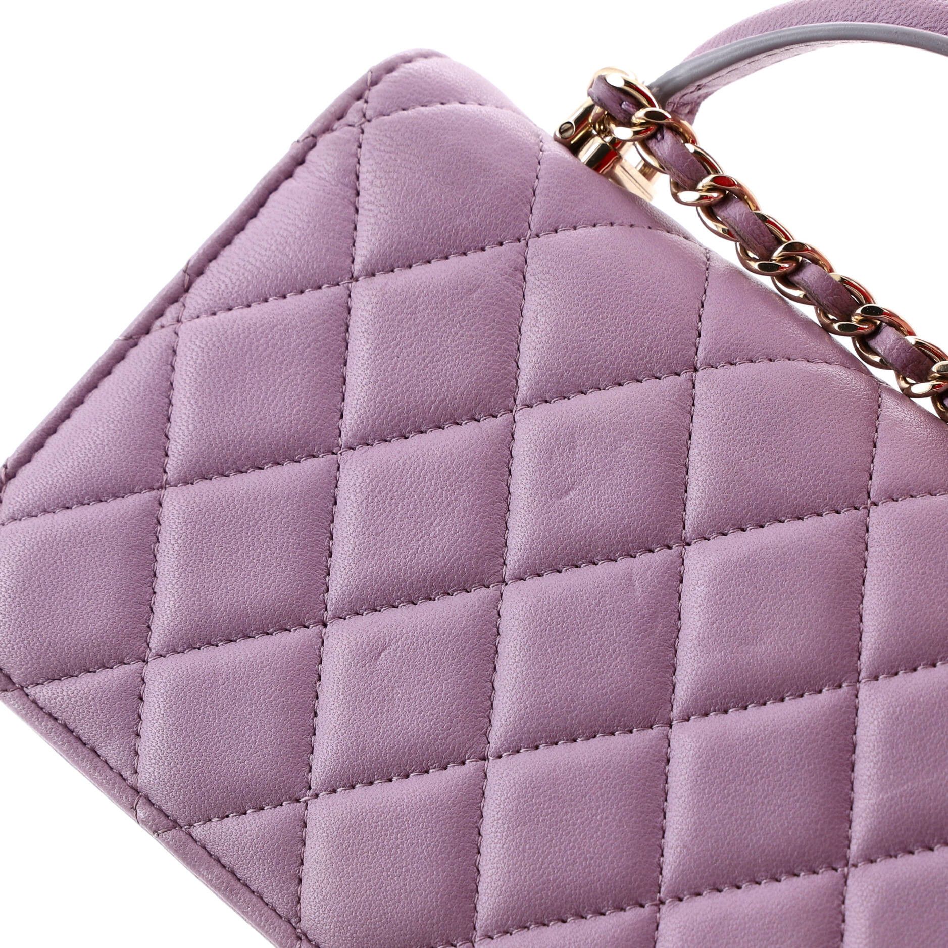 Chanel Classic Top Handle Flap Phone Holder with Chain Size ONE SIZE - 7 Thumbnail