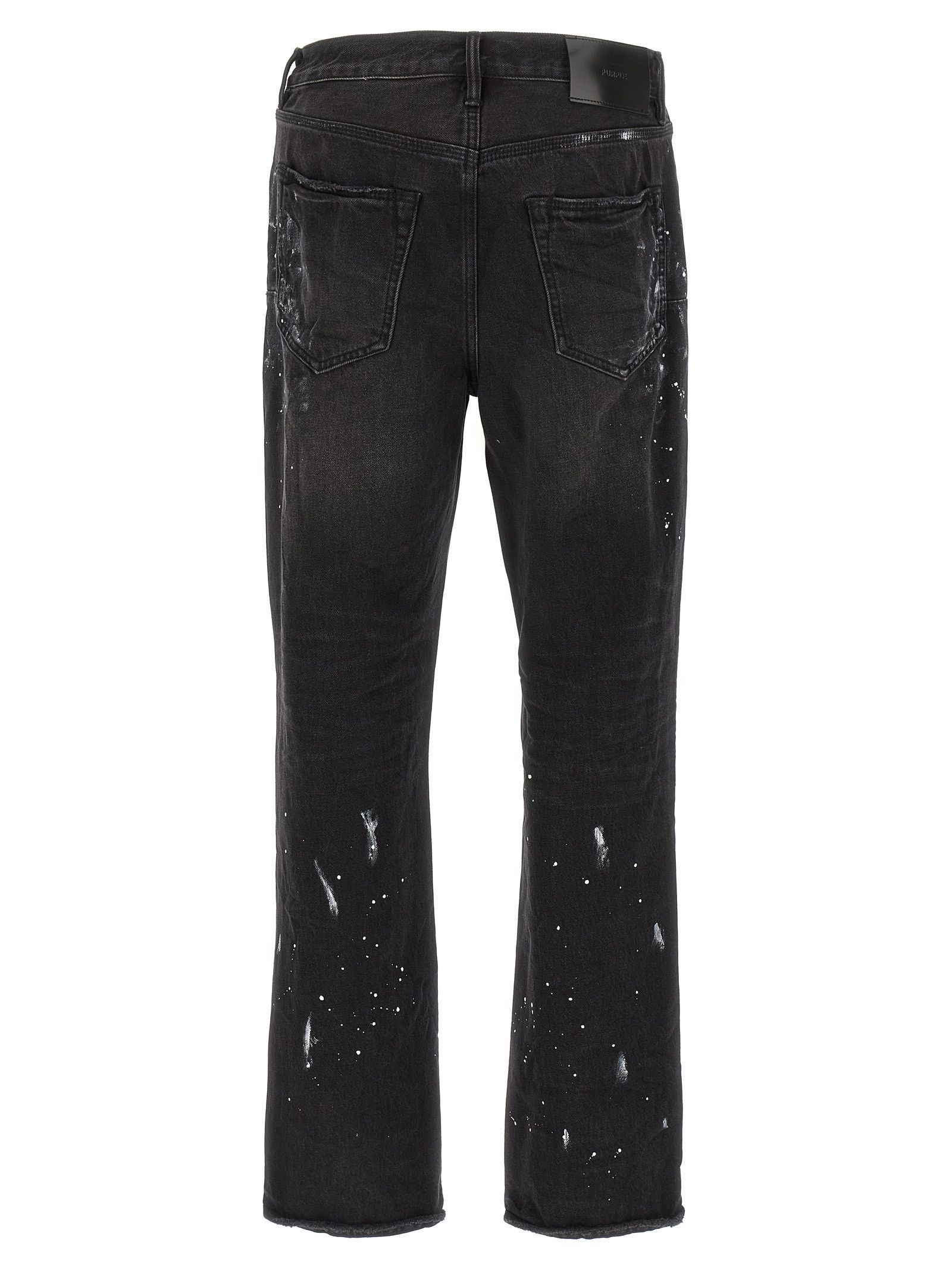 Purple 'P011 Knee Slit Paint' jeans Size US 30 / EU 46 - 2 Thumbnail