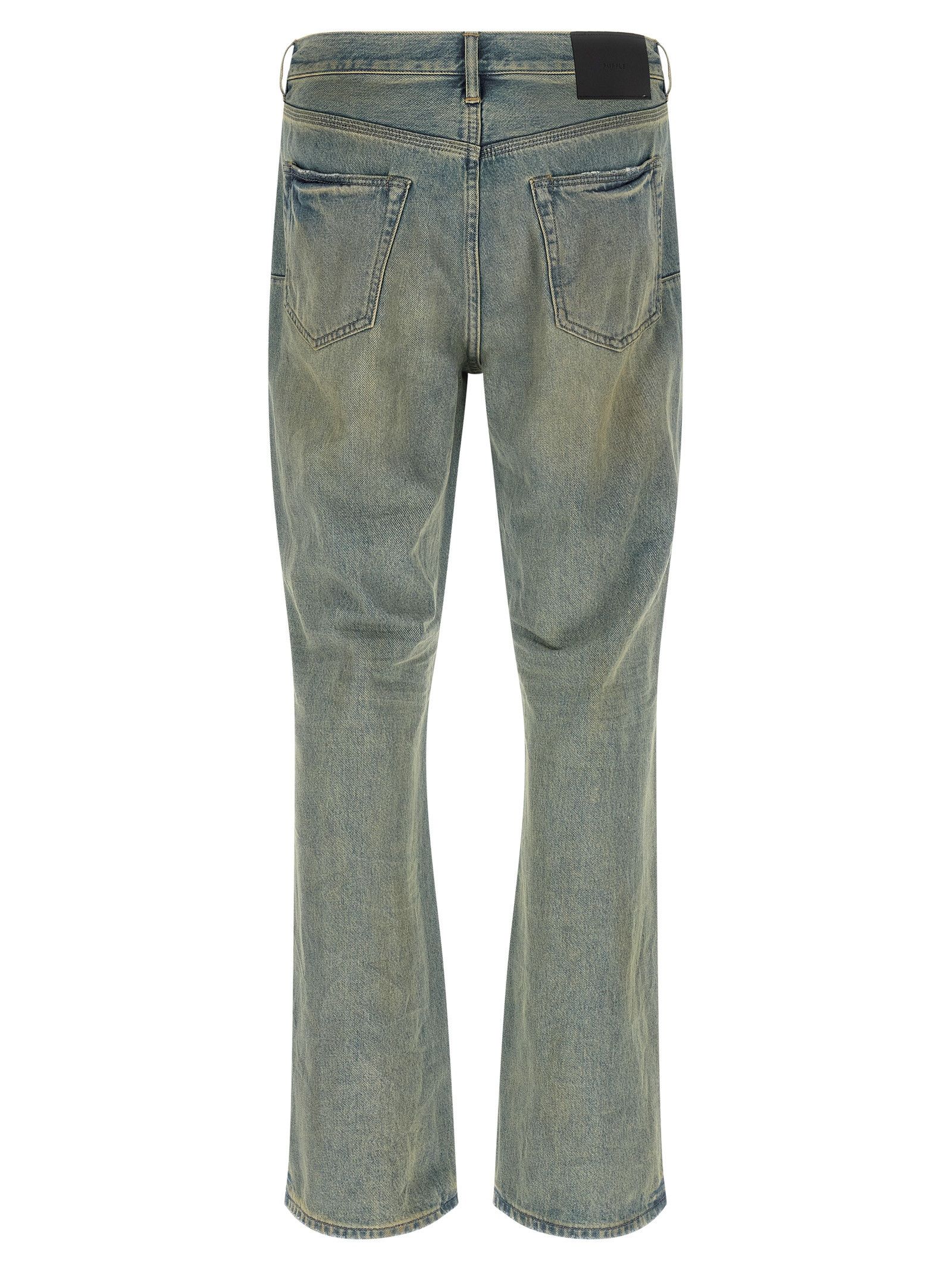 Purple 'P026 Dirty Fade Rip Boot' jeans Size US 30 / EU 46 - 2 Thumbnail