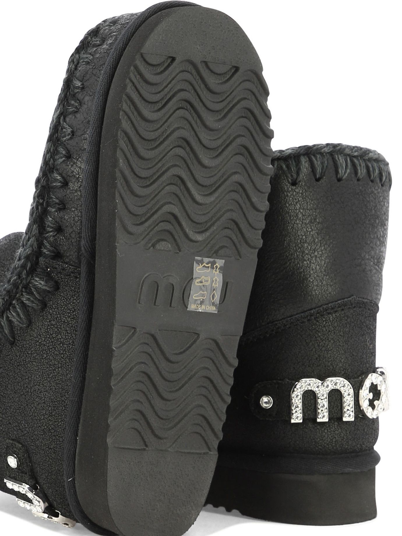 Mou Mou Eskimo 18 Rhinestones Ankle Boots IT 36 Women - USA Duties Paid Size US 6 / IT 36 - 5 Thumbnail