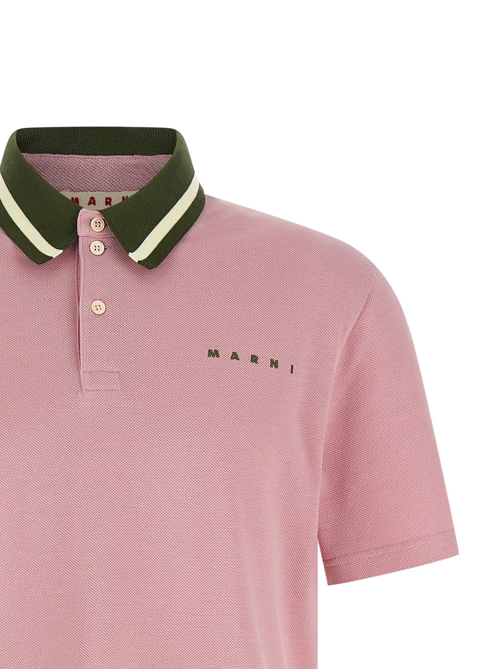 Marni Piqué cotton polo shirt Size US XL / EU 56 / 4 - 3 Thumbnail