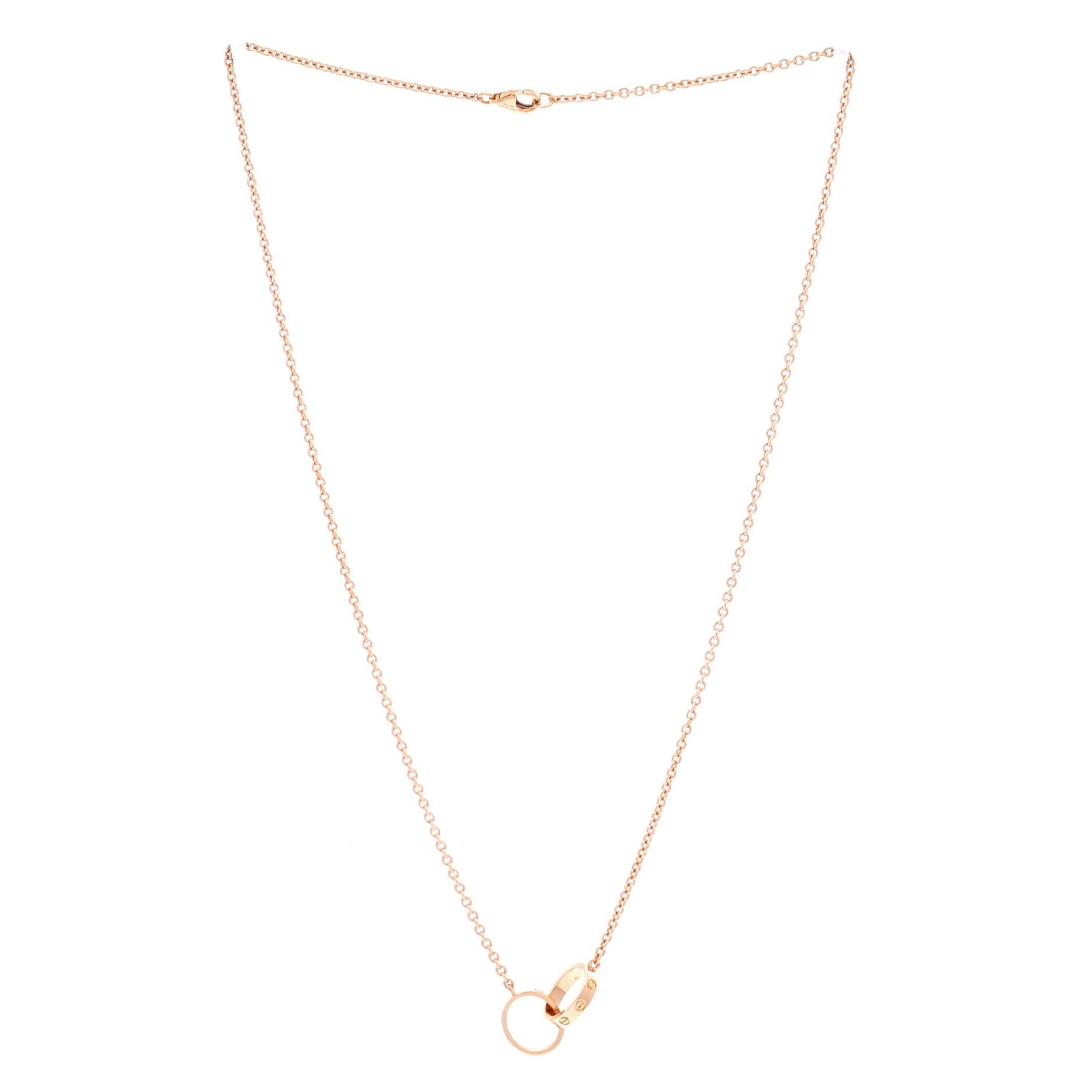 Cartier Love Interlocking Necklace Size ONE SIZE - 3 Thumbnail
