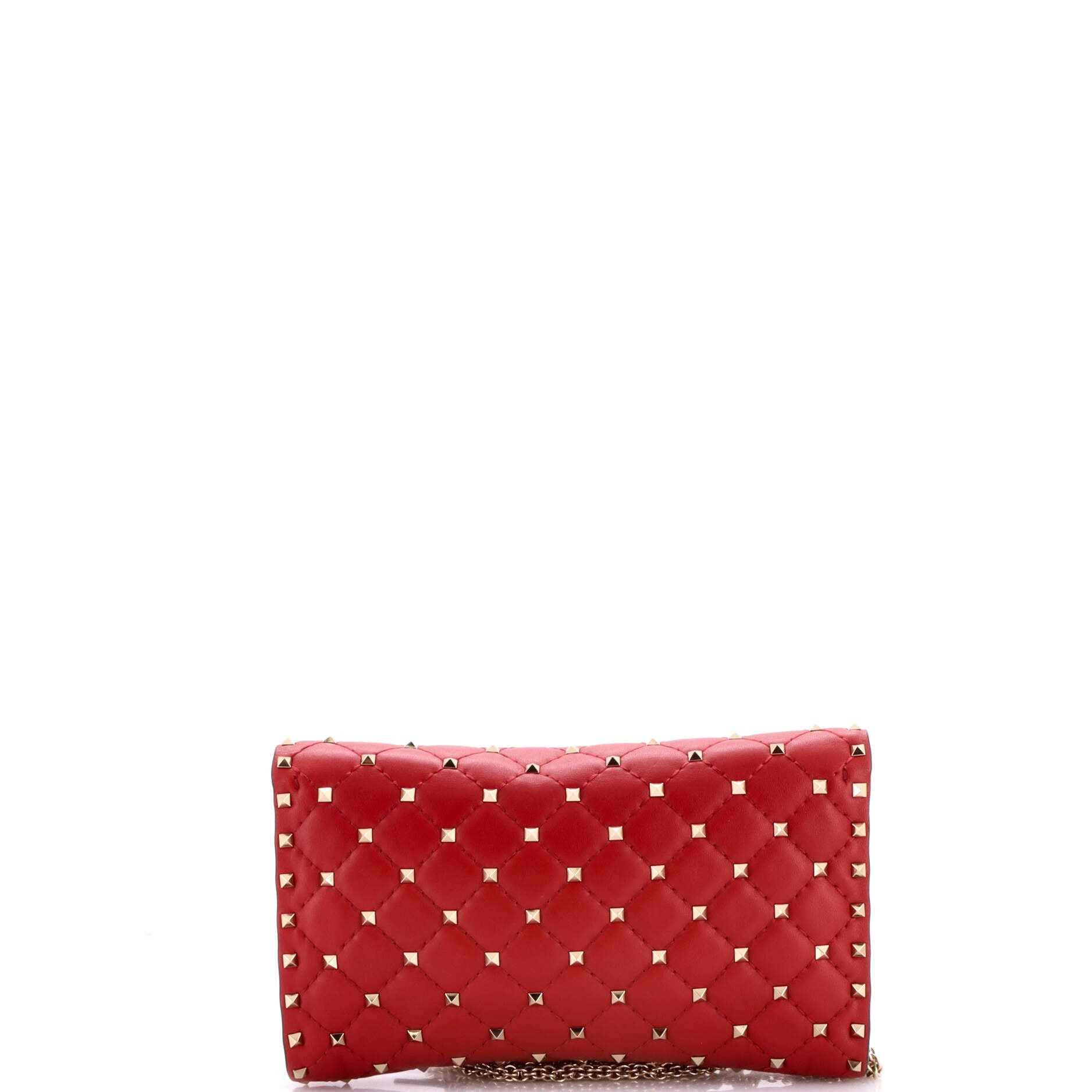 Valentino Rockstud Spike Wallet on Chain Size ONE SIZE - 3 Thumbnail