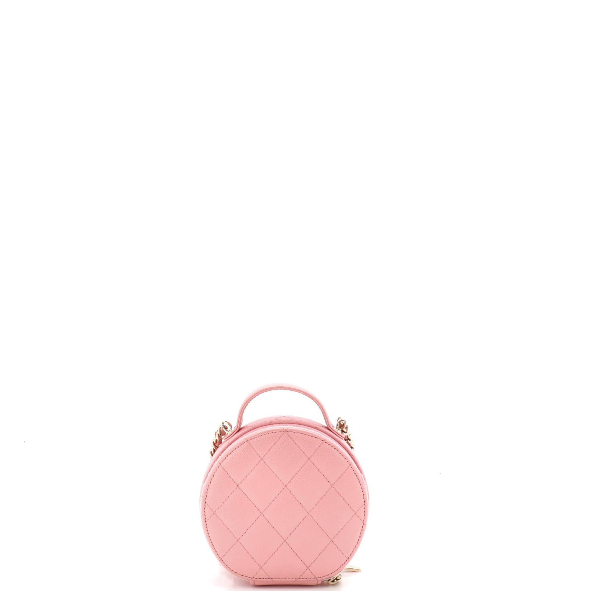 Chanel Handle with Care Round Vanity Case with Chain Size ONE SIZE - 3 Thumbnail