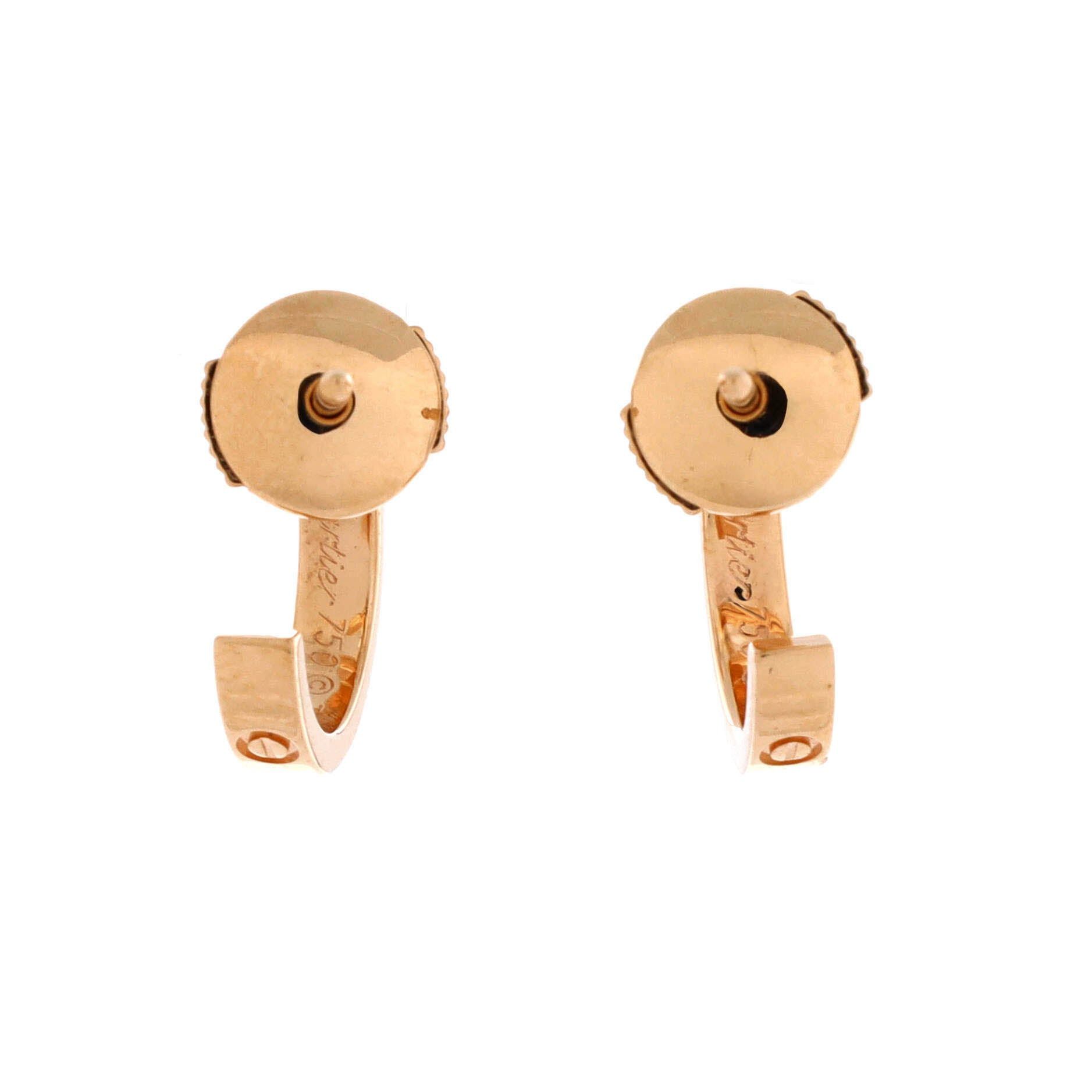 Cartier Love Hoop Earrings Size ONE SIZE - 3 Thumbnail