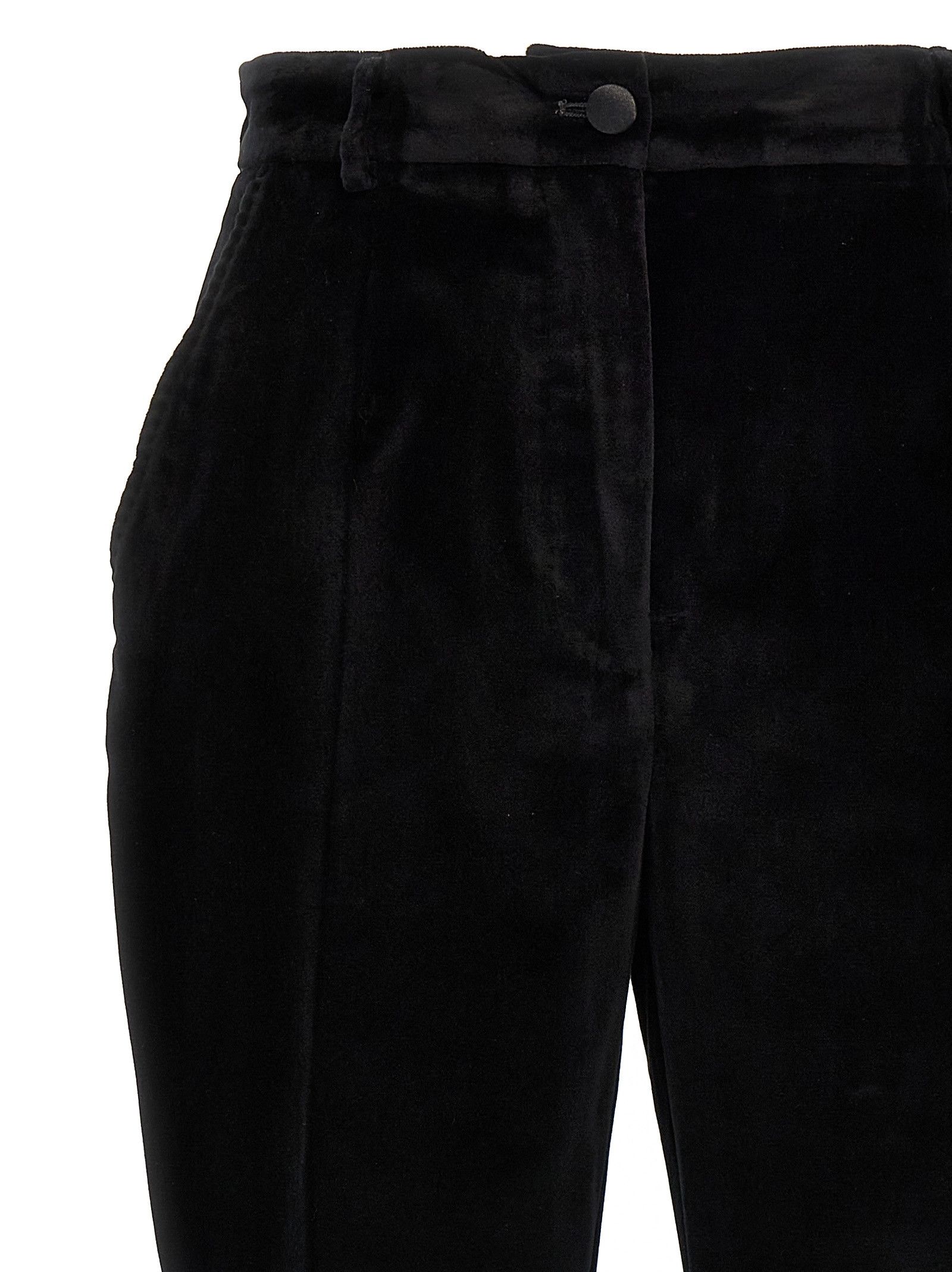 Dolce & Gabbana Velvet Tuxedo Pants Size 28" / US 6 / IT 42 - 3 Thumbnail