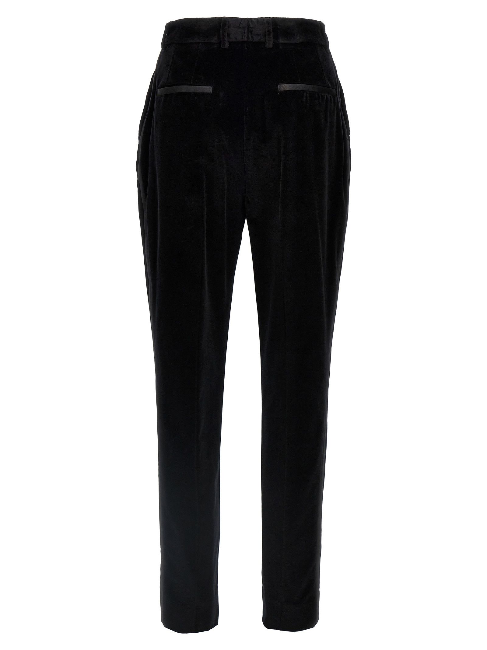 Dolce & Gabbana Velvet Tuxedo Pants Size 28" / US 6 / IT 42 - 2 Thumbnail