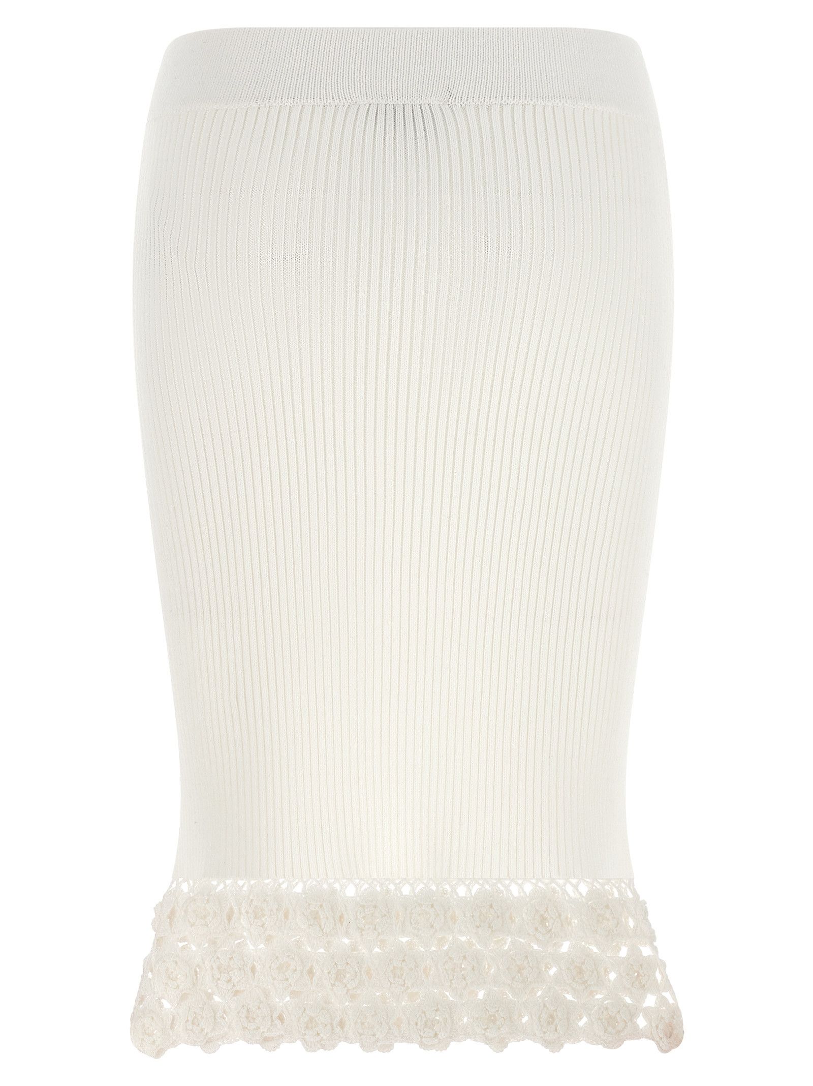 Ganni 'Cotton Crochet' Skirt Size 28" / US 6 / IT 42 - 2 Thumbnail
