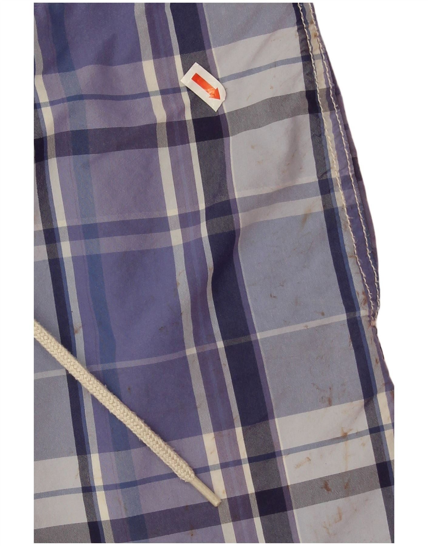 Polo Ralph Lauren Mens Swimming Shorts Medium Blue Check Polyester Size US 32 / EU 48 - 4 Thumbnail