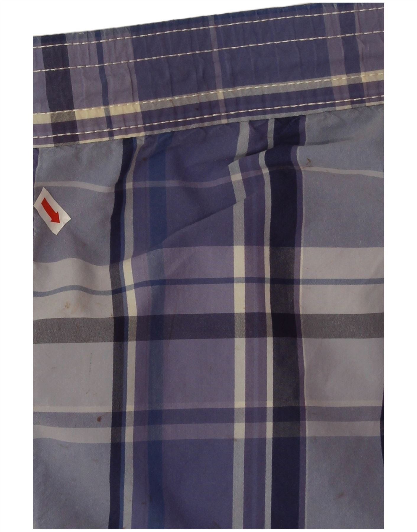 Polo Ralph Lauren Mens Swimming Shorts Medium Blue Check Polyester Size US 32 / EU 48 - 3 Thumbnail
