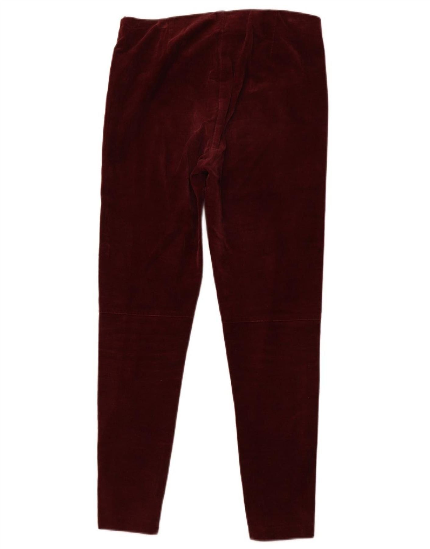 Ralph Lauren Womens Slim Corduroy Trousers US 8 Medium W30 L27 Burgundy Size 27" / US 4 / IT 40 - 2 Thumbnail