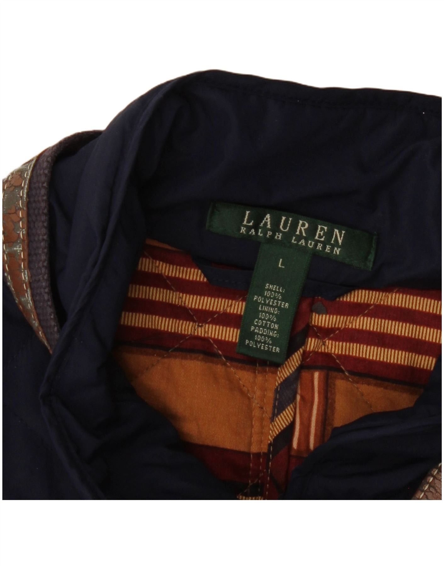 Ralph Lauren Womens Quilted Jacket UK 16 Large Navy Blue Polyester Size M / US 6-8 / IT 42-44 - 3 Thumbnail