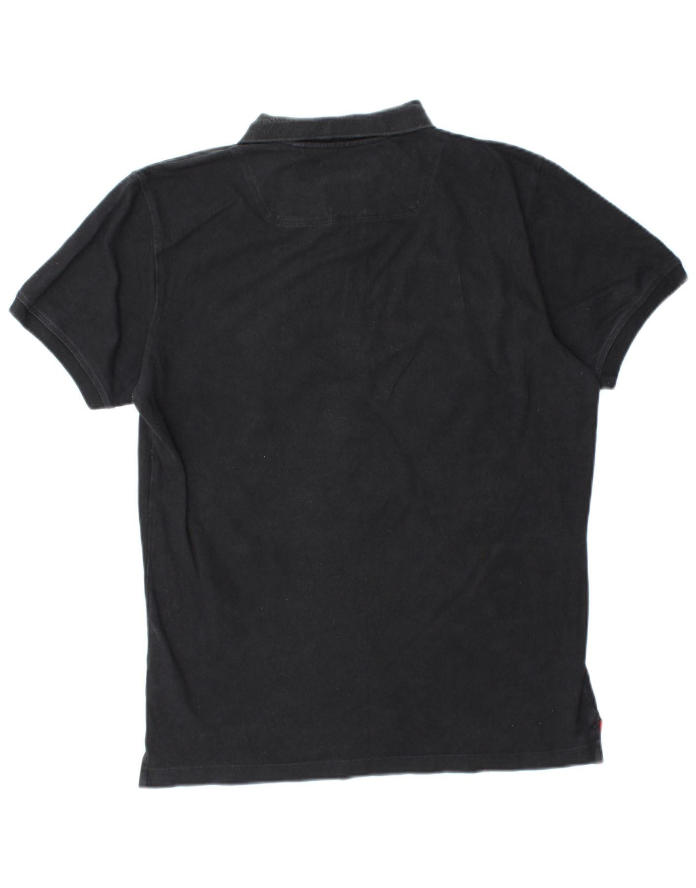 Diesel Mens Polo Shirt Large Black Cotton Size US L / EU 52-54 / 3 - 2 Thumbnail