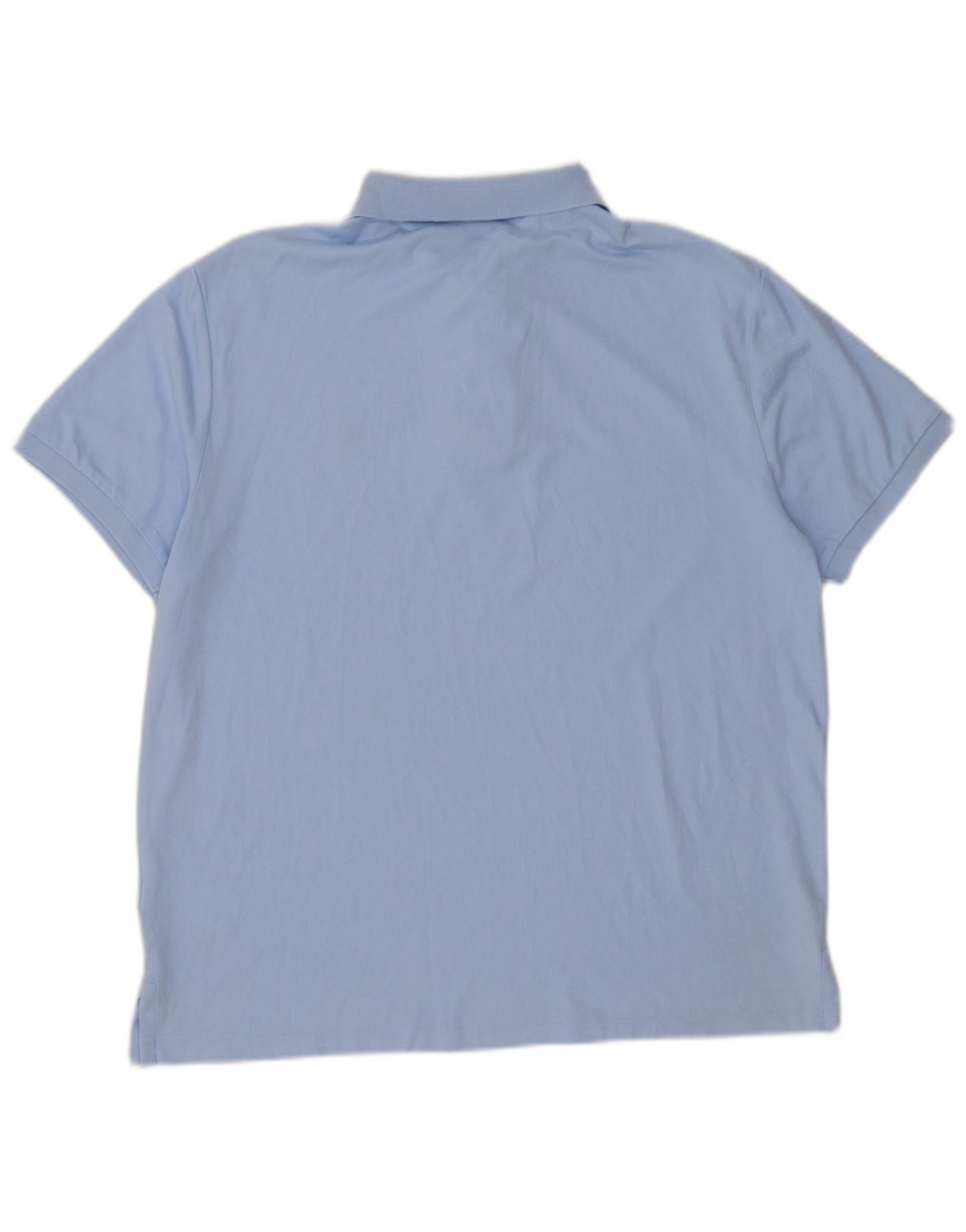 Polo Ralph Lauren Mens Custom Slim Fit Polo Shirt Large Blue Cotton Size US M / EU 48-50 / 2 - 2 Thumbnail