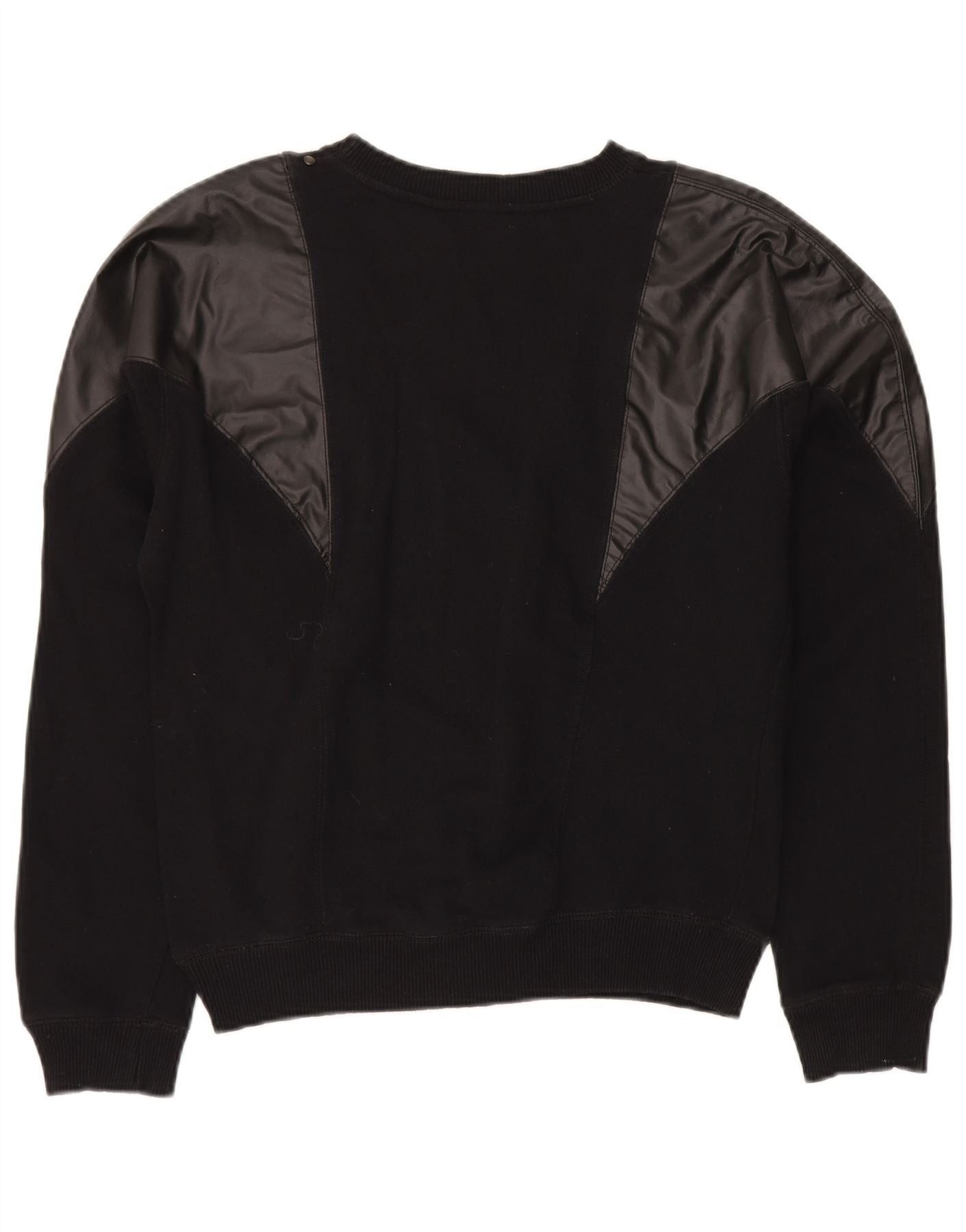 Diesel Womens Sweatshirt Jumper UK 14 Medium Black Cotton Size M / US 6-8 / IT 42-44 - 2 Thumbnail