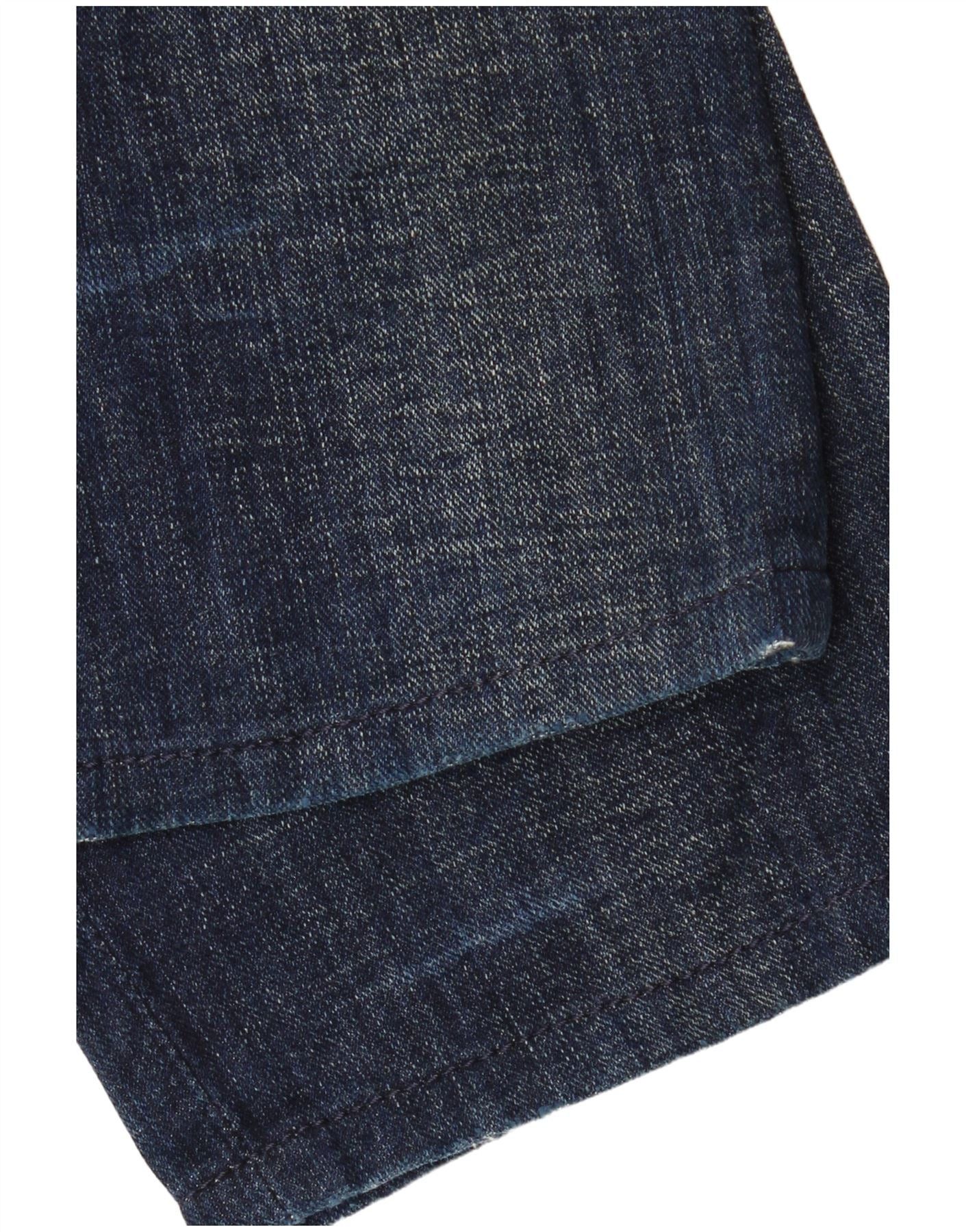 Diesel Mens Keever Distressed Straight Jeans W31 L34 Navy Blue Cott Size US 31 - 3 Thumbnail