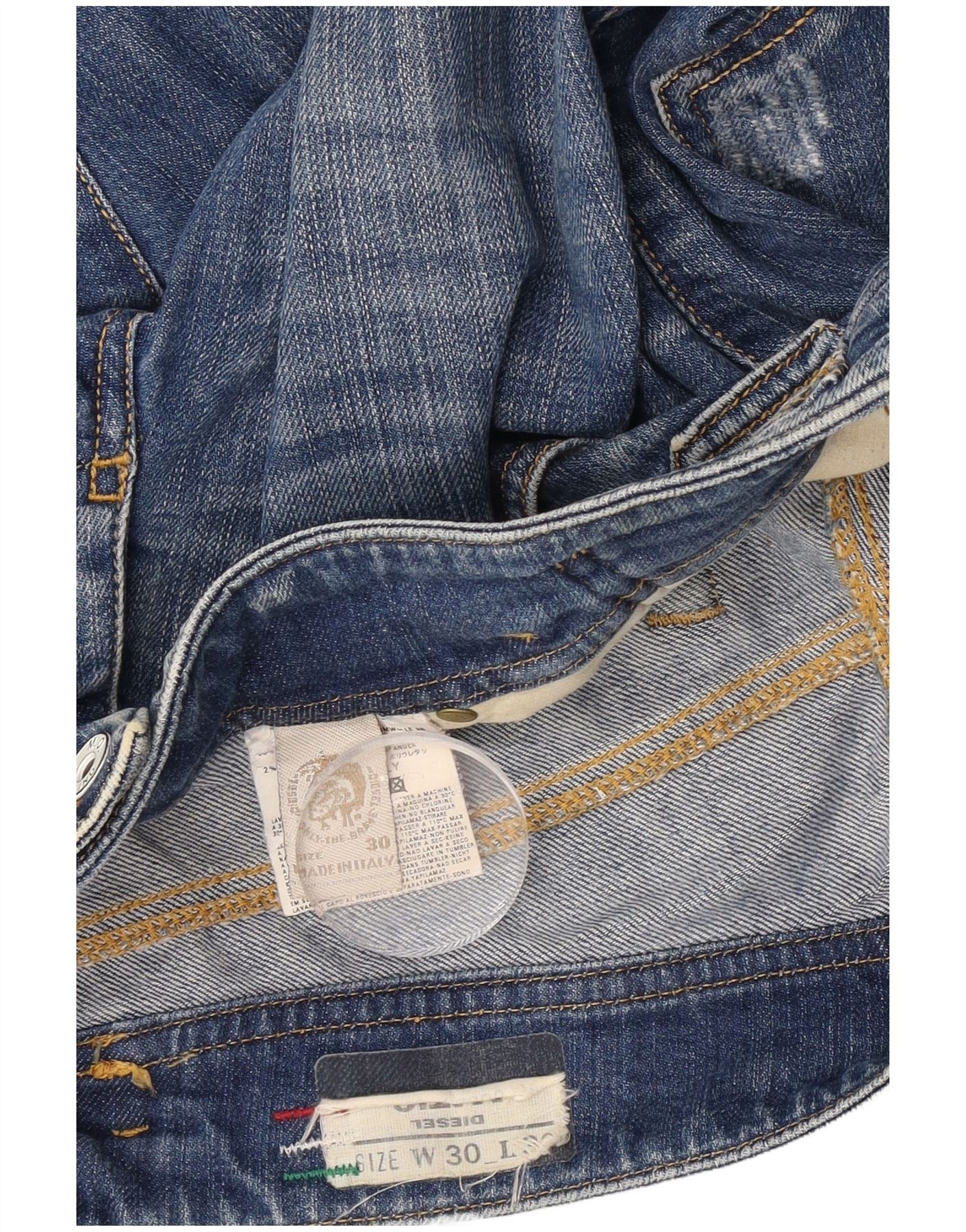 Diesel Womens Matic Slim Jeans W30 L32 Blue Cotton Size 42" / US 20 - 3 Thumbnail