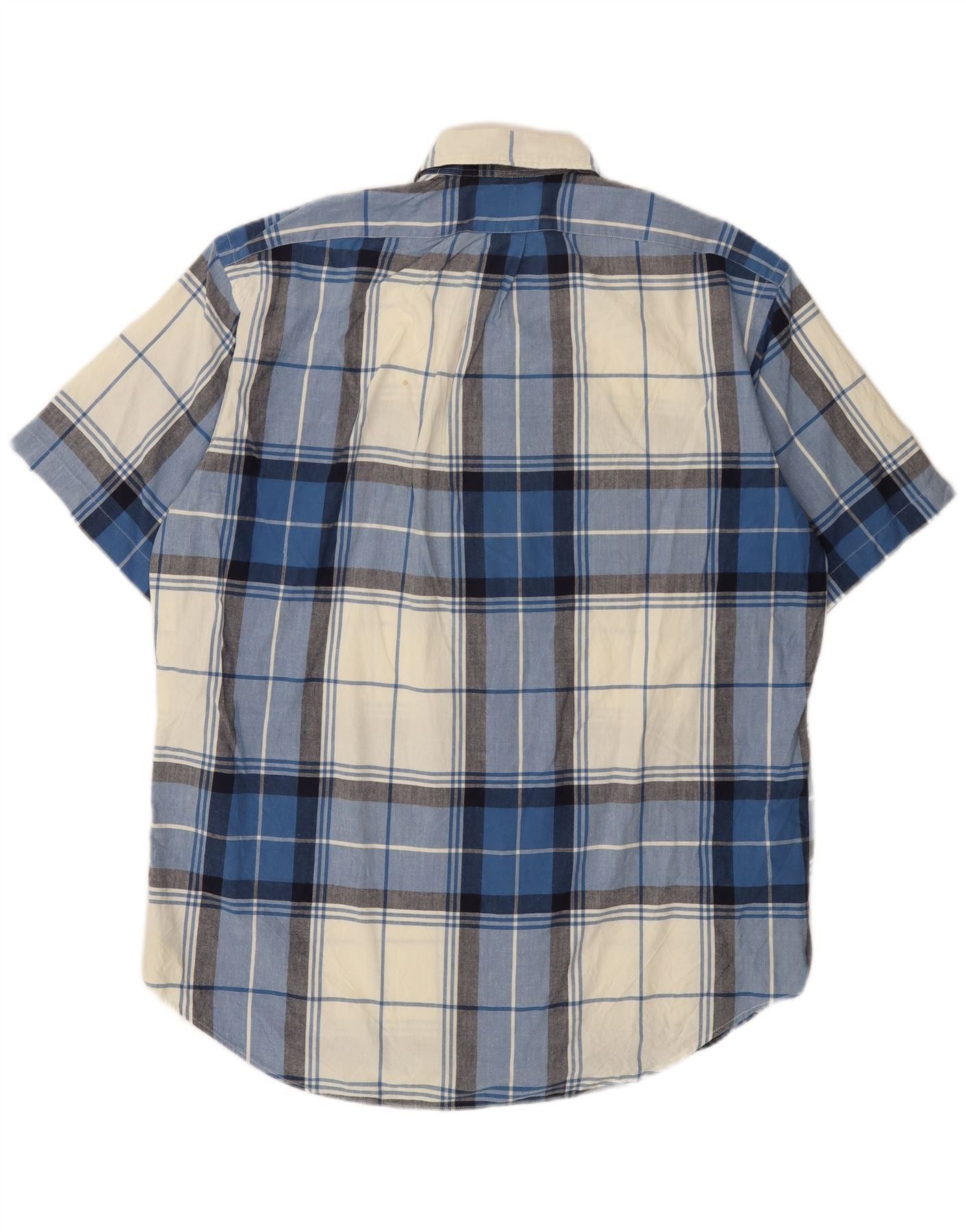 Polo Ralph Lauren Mens Blake Short Sleeve Shirt Large Blue Check Cotton Size US L / EU 52-54 / 3 - 2 Thumbnail