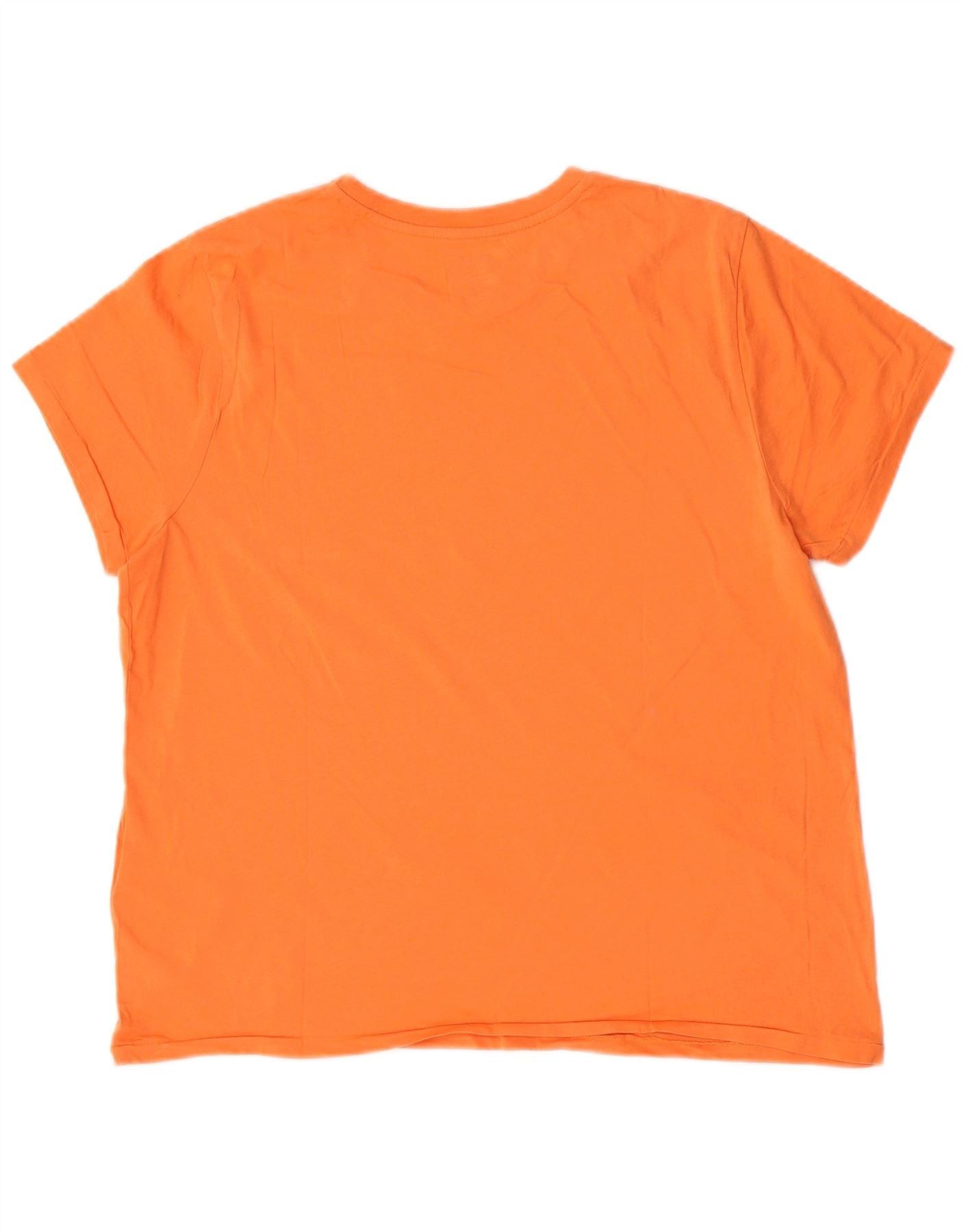 Polo Ralph Lauren Womens T-Shirt Top UK 18 XL Orange Cotton Size M / US 6-8 / IT 42-44 - 2 Thumbnail