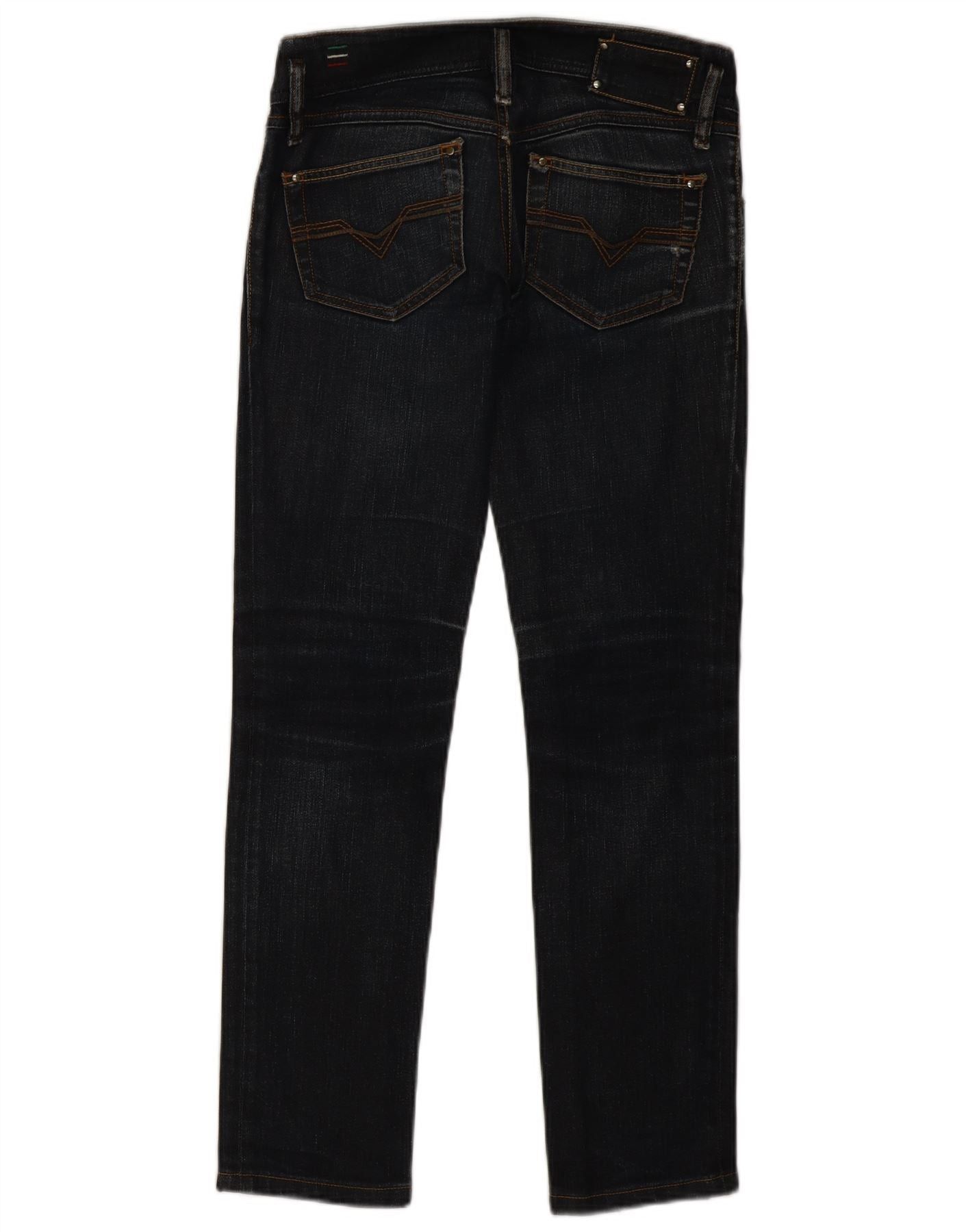 Diesel Womens Matic Skinny Jeans W26 L28 Navy Blue Cotton Size 42" / US 20 - 2 Thumbnail