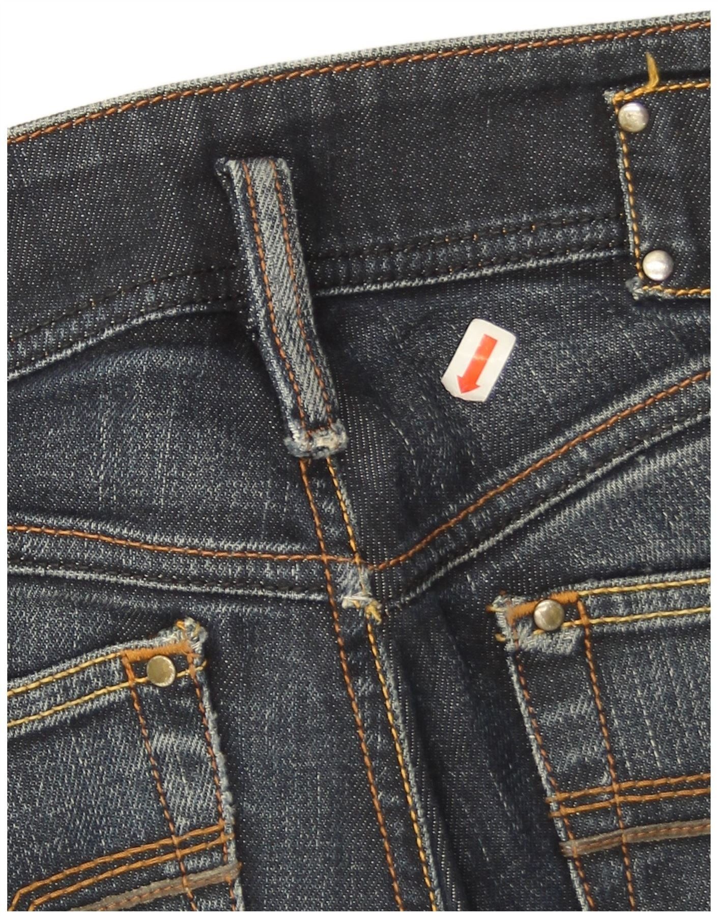 Diesel Womens Matic Skinny Jeans W26 L28 Navy Blue Cotton Size 42" / US 20 - 3 Thumbnail