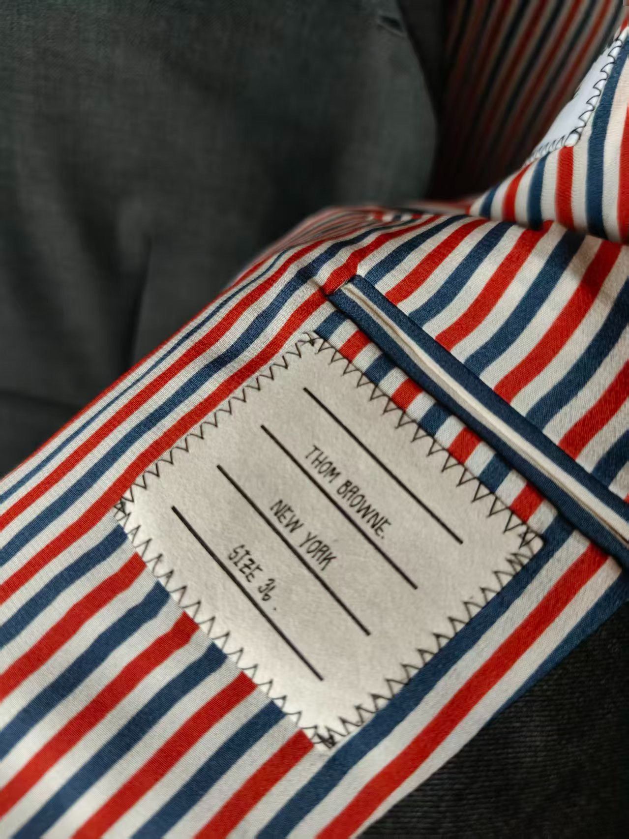 Tory Burch TB Genuine Striped Coat Size US M / EU 48-50 / 2 - 5 Thumbnail