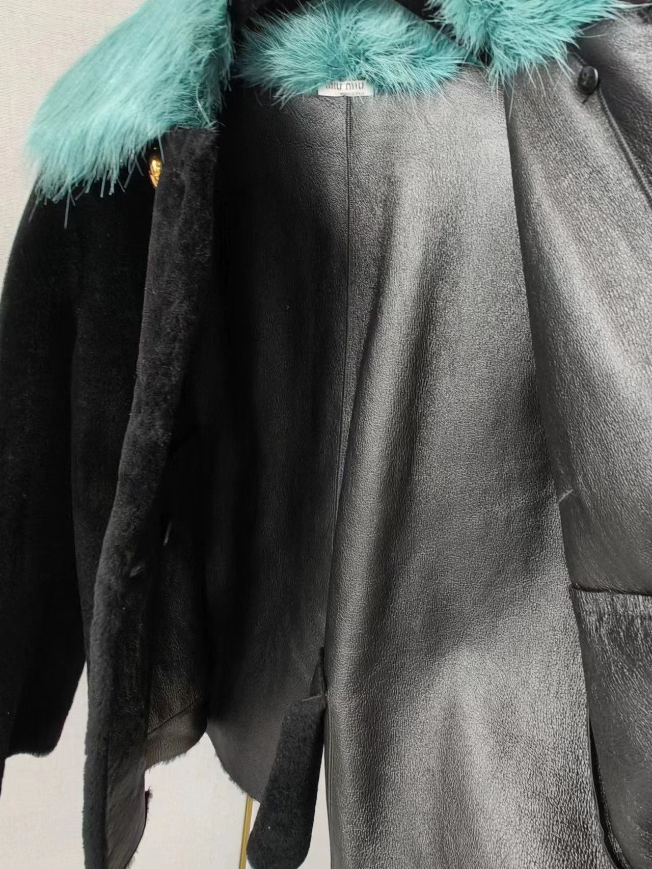 Miu Miu Miu Miu Fur & Leather Coat Size M / US 6-8 / IT 42-44 - 4 Thumbnail