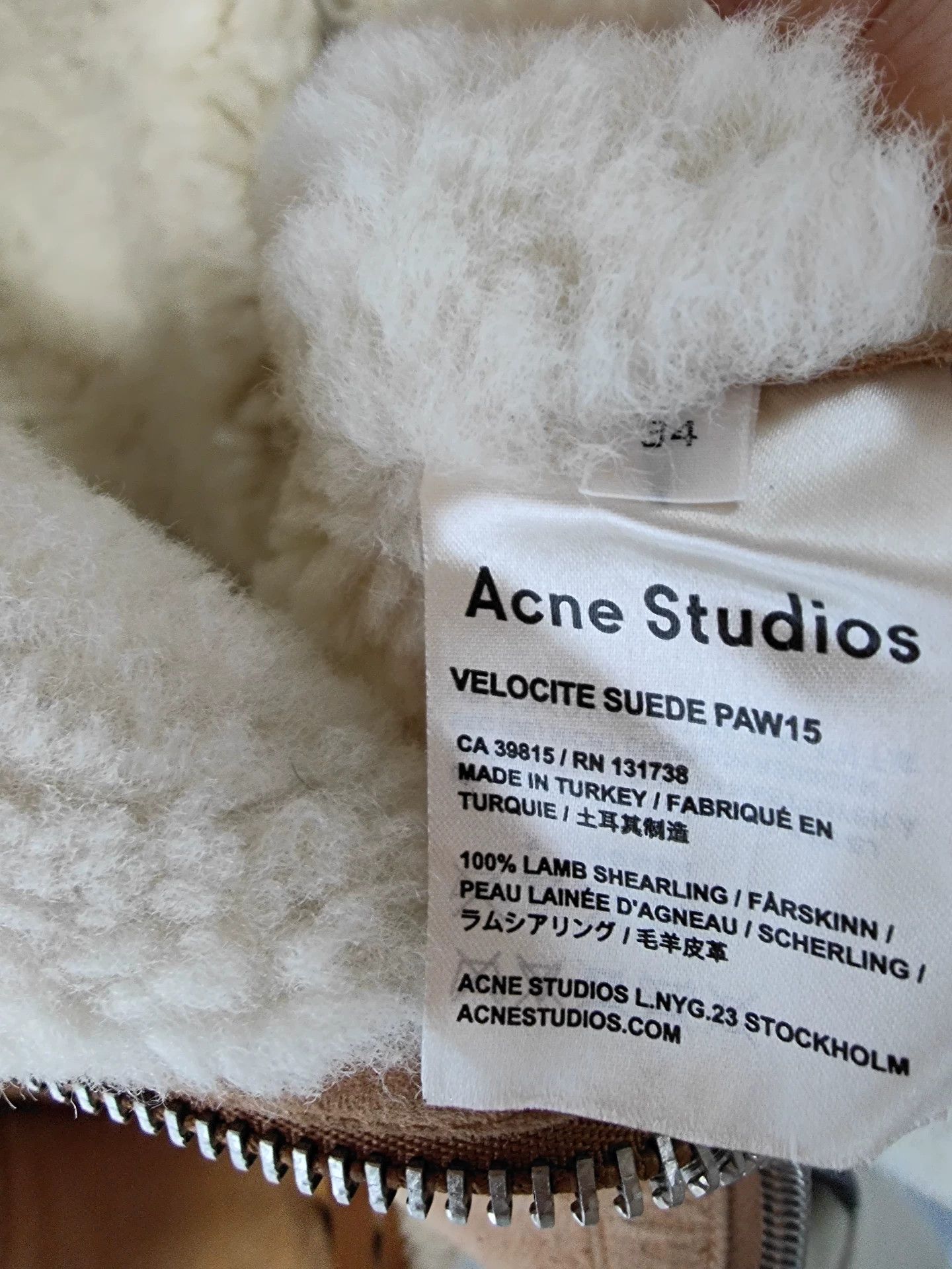 Acne Studios Acne Shearling Leather Coat Size XXS / US 00 / IT 34 - 2 Thumbnail