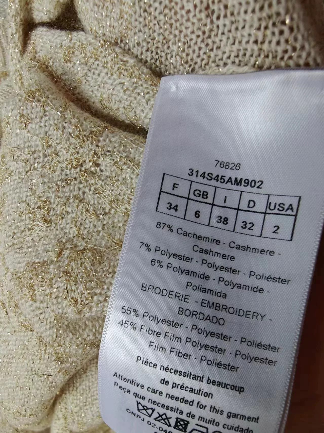 Dior Dior Women's Long Sleeve Top Size M / US 6-8 / IT 42-44 - 2 Thumbnail