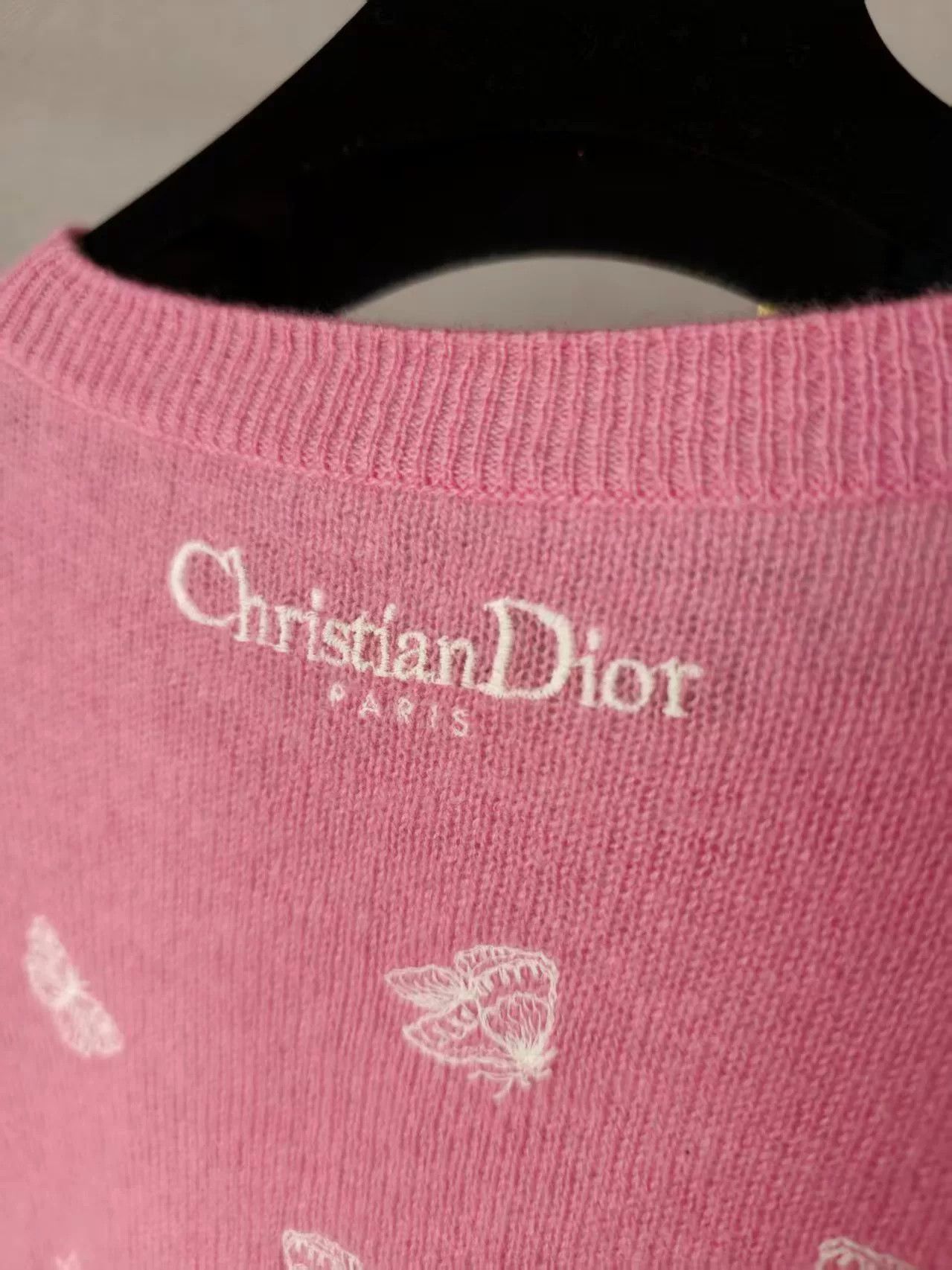 Dior Dior Pink Butterfly Pattern Sweater Size M / US 6-8 / IT 42-44 - 2 Thumbnail