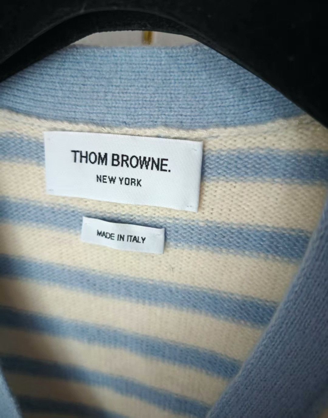 Tory Burch TB Cashmere Striped Cardigan Size M / US 6-8 / IT 42-44 - 2 Thumbnail