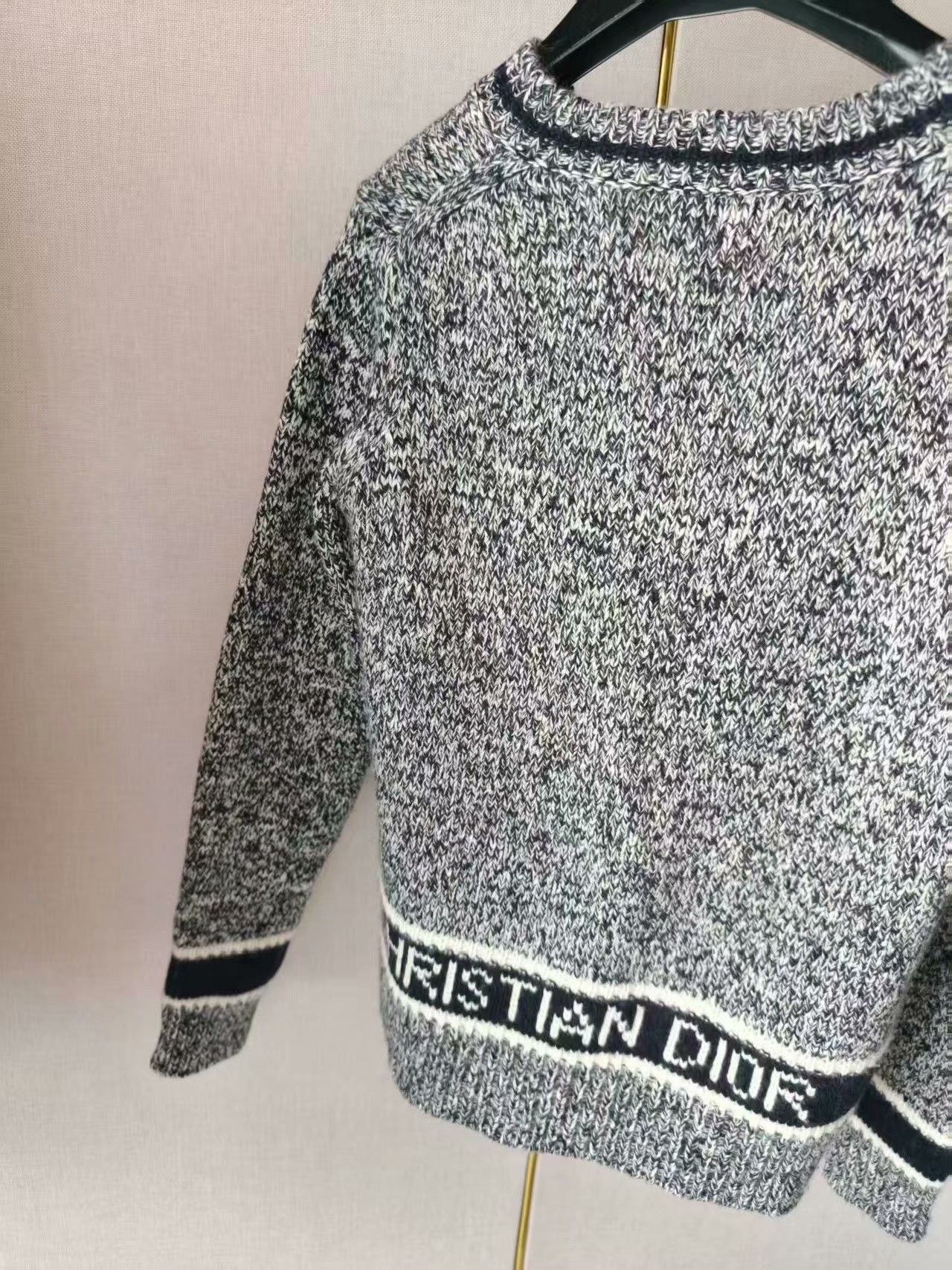 Dior Dior Women's Gray Knit Top Size M / US 6-8 / IT 42-44 - 4 Thumbnail