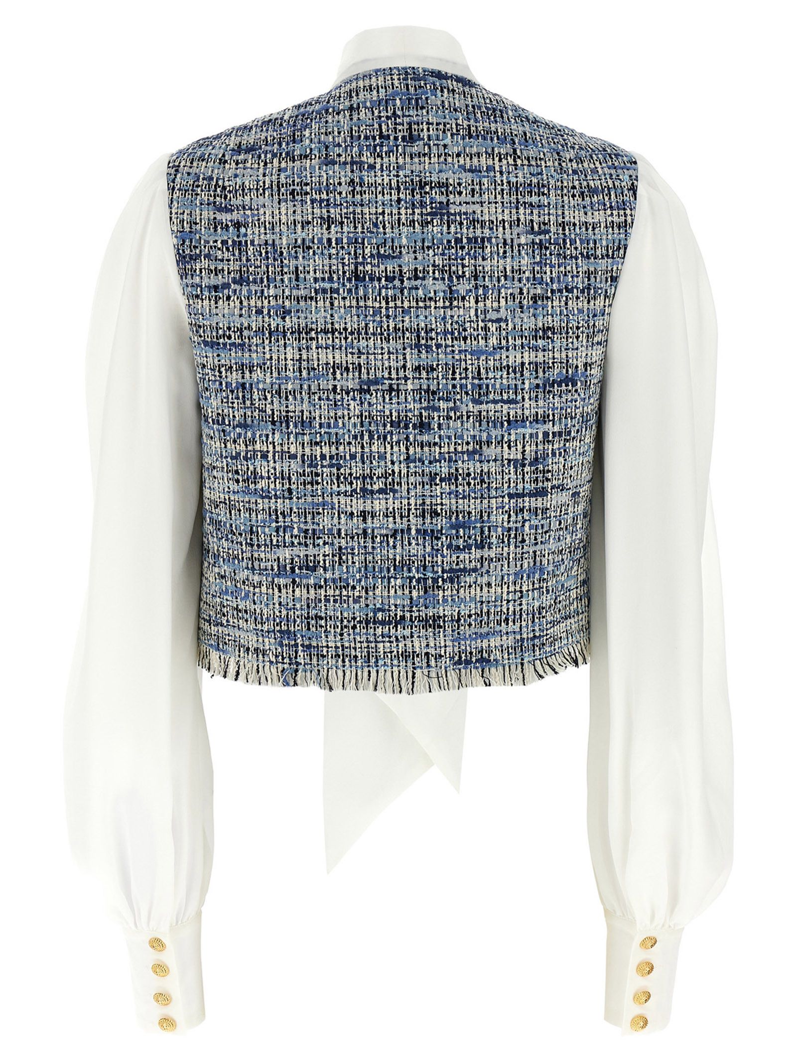 Balmain Tweed Shirt Size S / US 4 / IT 40 - 2 Thumbnail