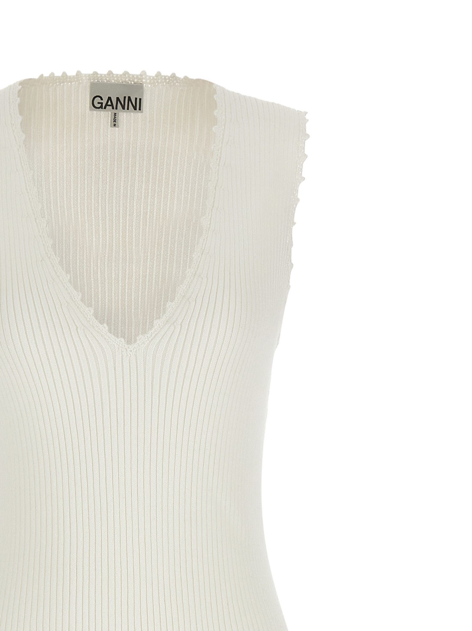 Ganni 'Cotton Crochet' Dress Size S / US 4 / IT 40 - 3 Thumbnail