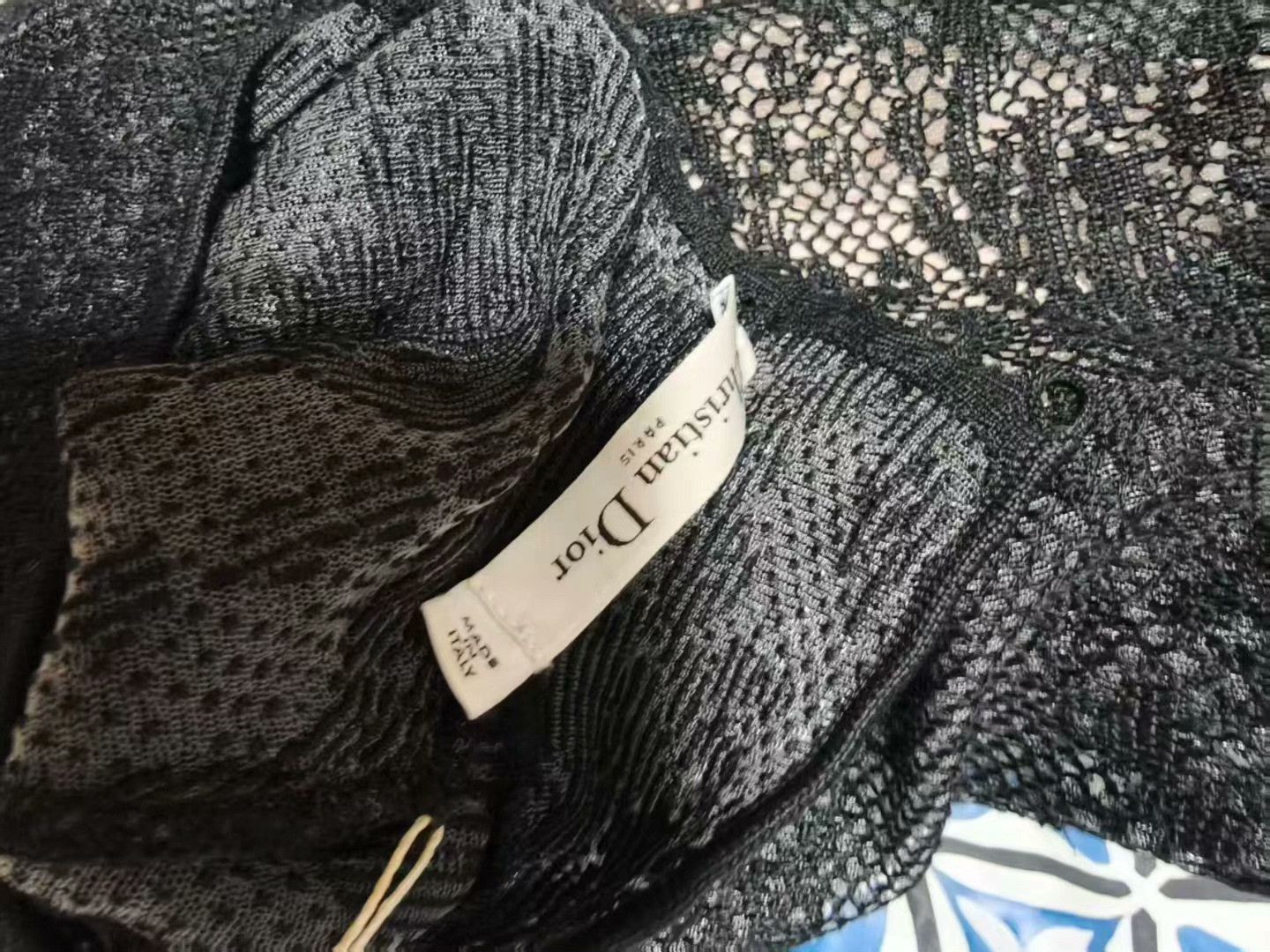 Dior Dior Women's Black Lace Top Size M / US 6-8 / IT 42-44 - 3 Thumbnail