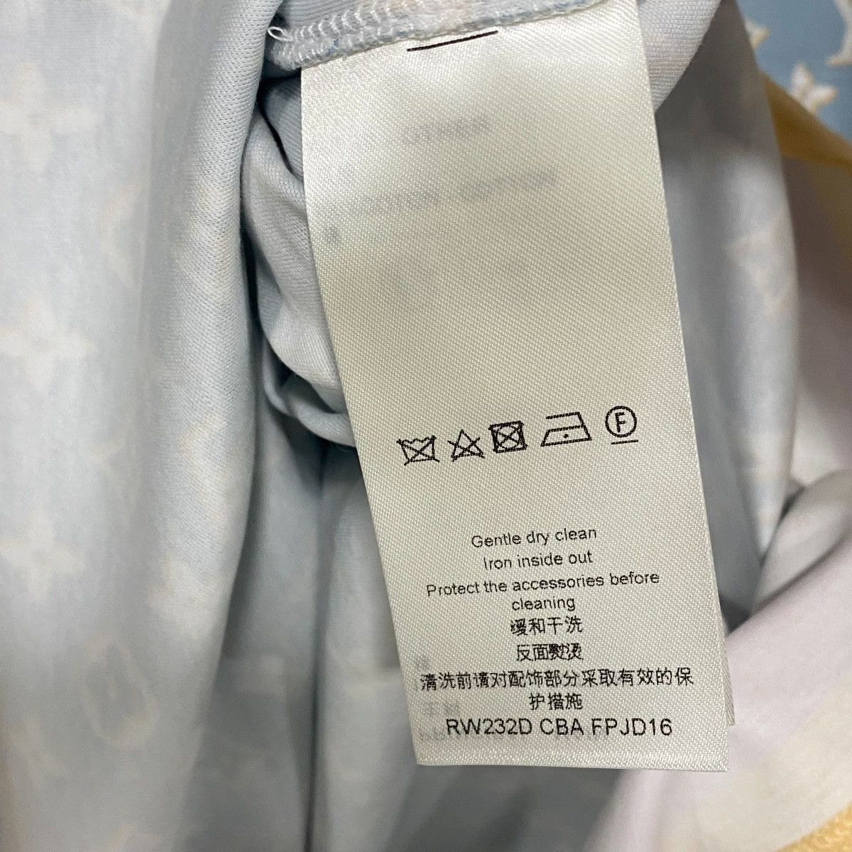 Louis Vuitton Louis Vuitton Blue Monogram Chain Cotton Dress Size L / US 10 / IT 46 - 5 Thumbnail