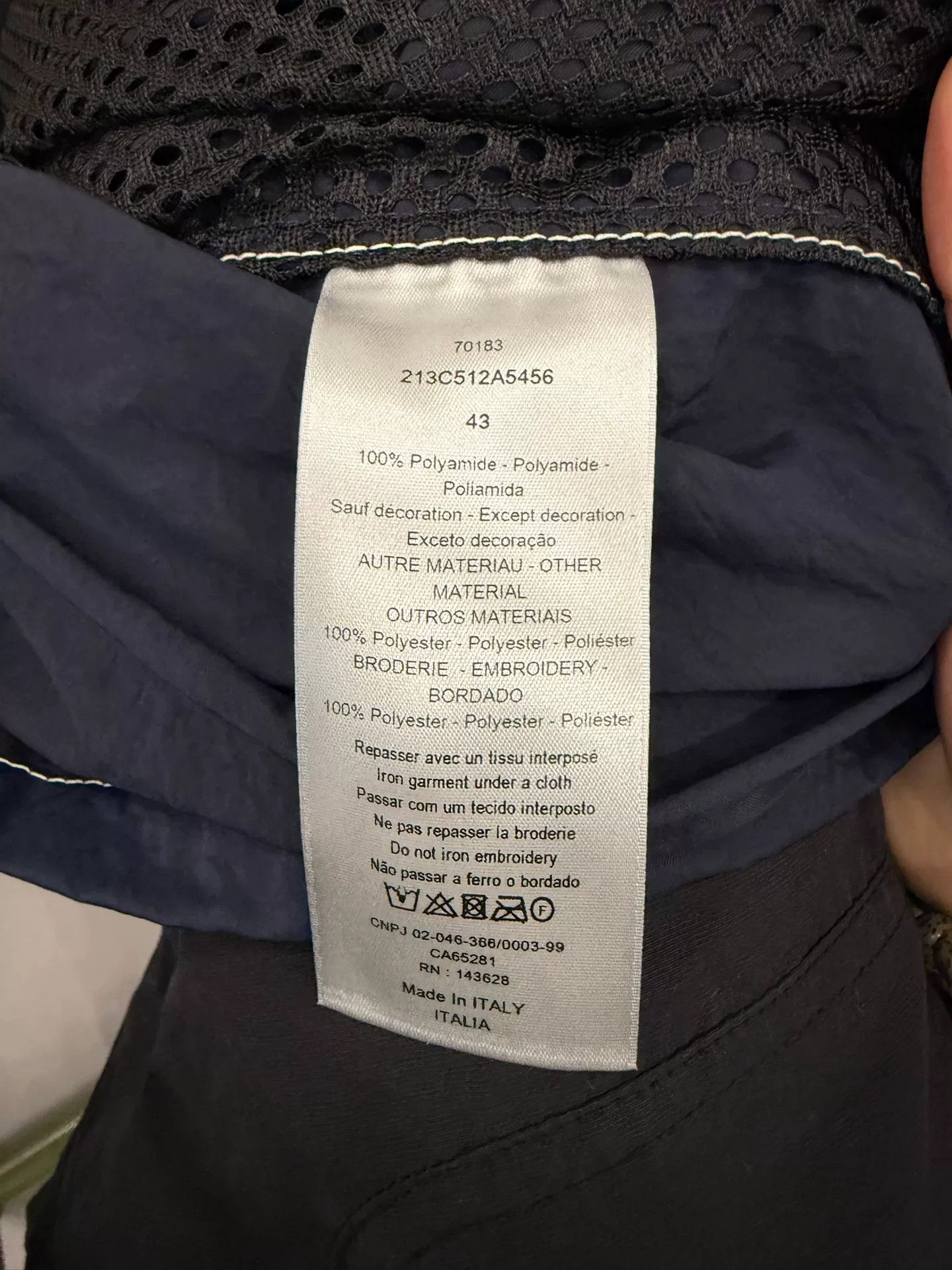 Dior Dior Blue Embroidered Letter Shirt Jacket Size US M / EU 48-50 / 2 - 4 Thumbnail