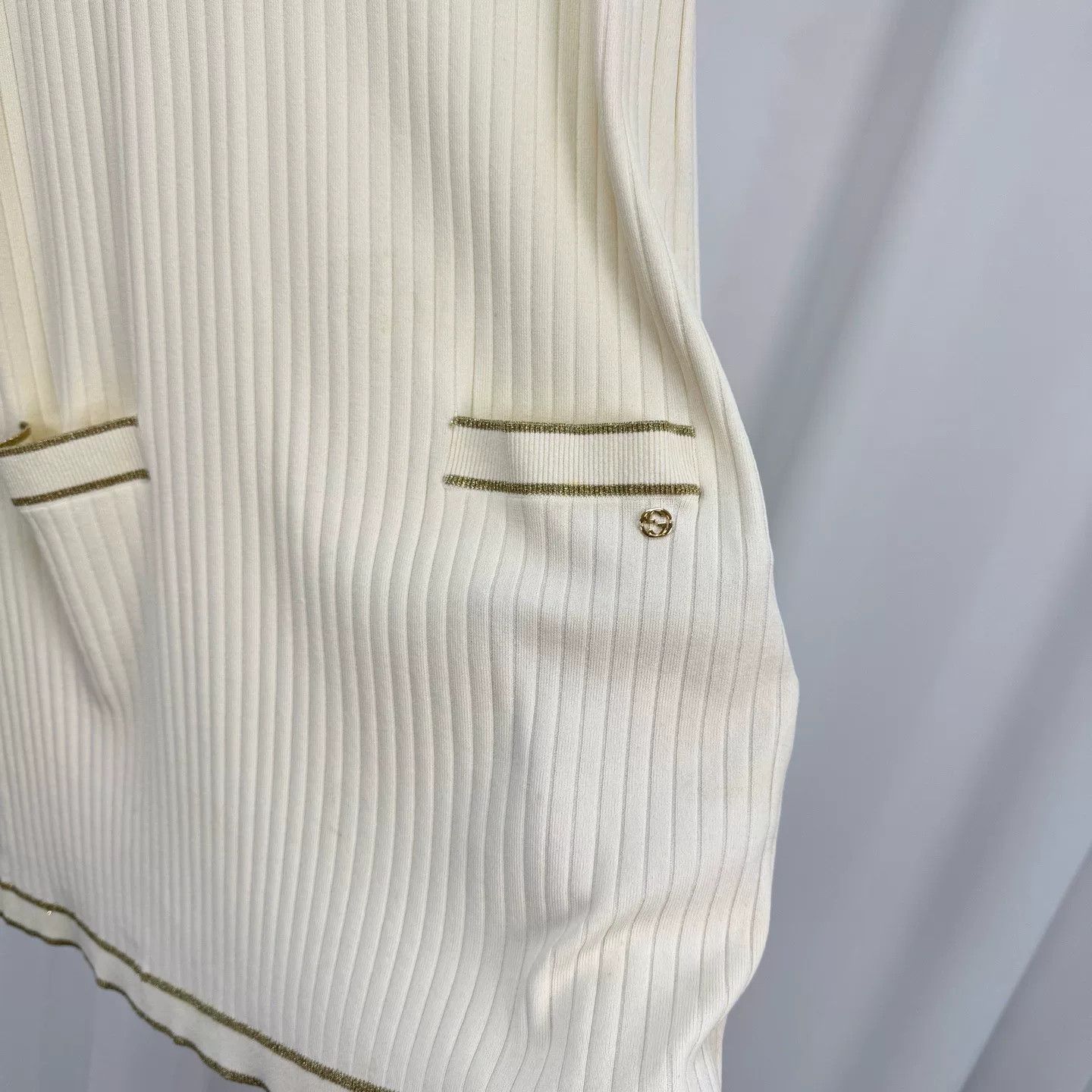 Gucci Gucci Sleeveless White Knitted Dress Size XS / US 0-2 / IT 36-38 - 4 Thumbnail