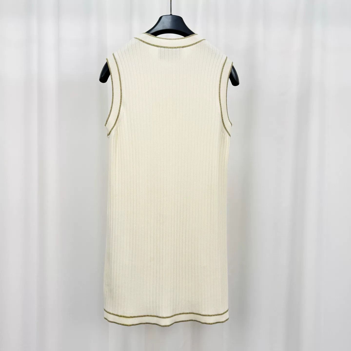 Gucci Gucci Sleeveless White Knitted Dress Size XS / US 0-2 / IT 36-38 - 2 Thumbnail